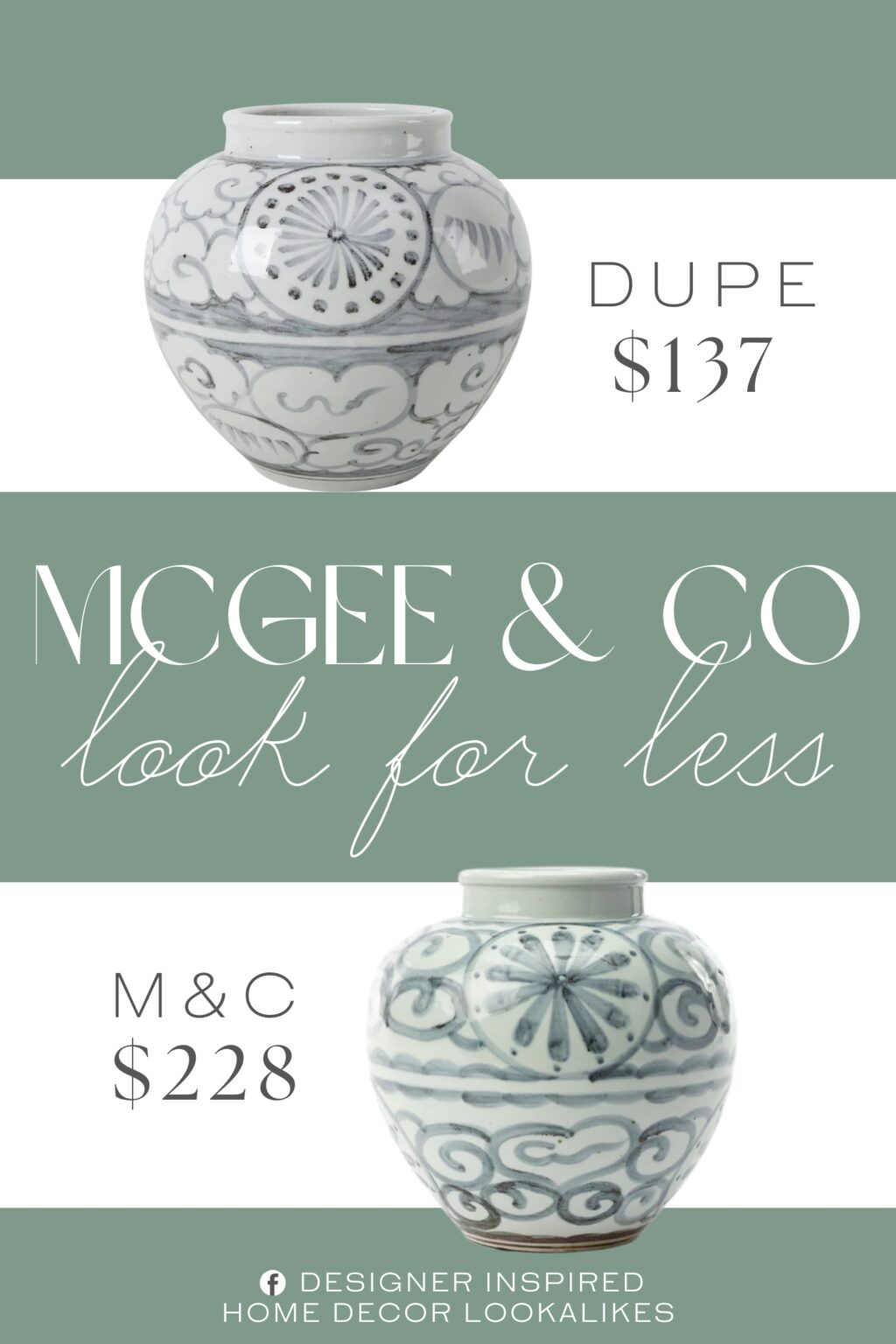 McGee & Co Wilfred Vase Dupe. Made of durable porcelain that is sure to be long-lasting and of high quality for years