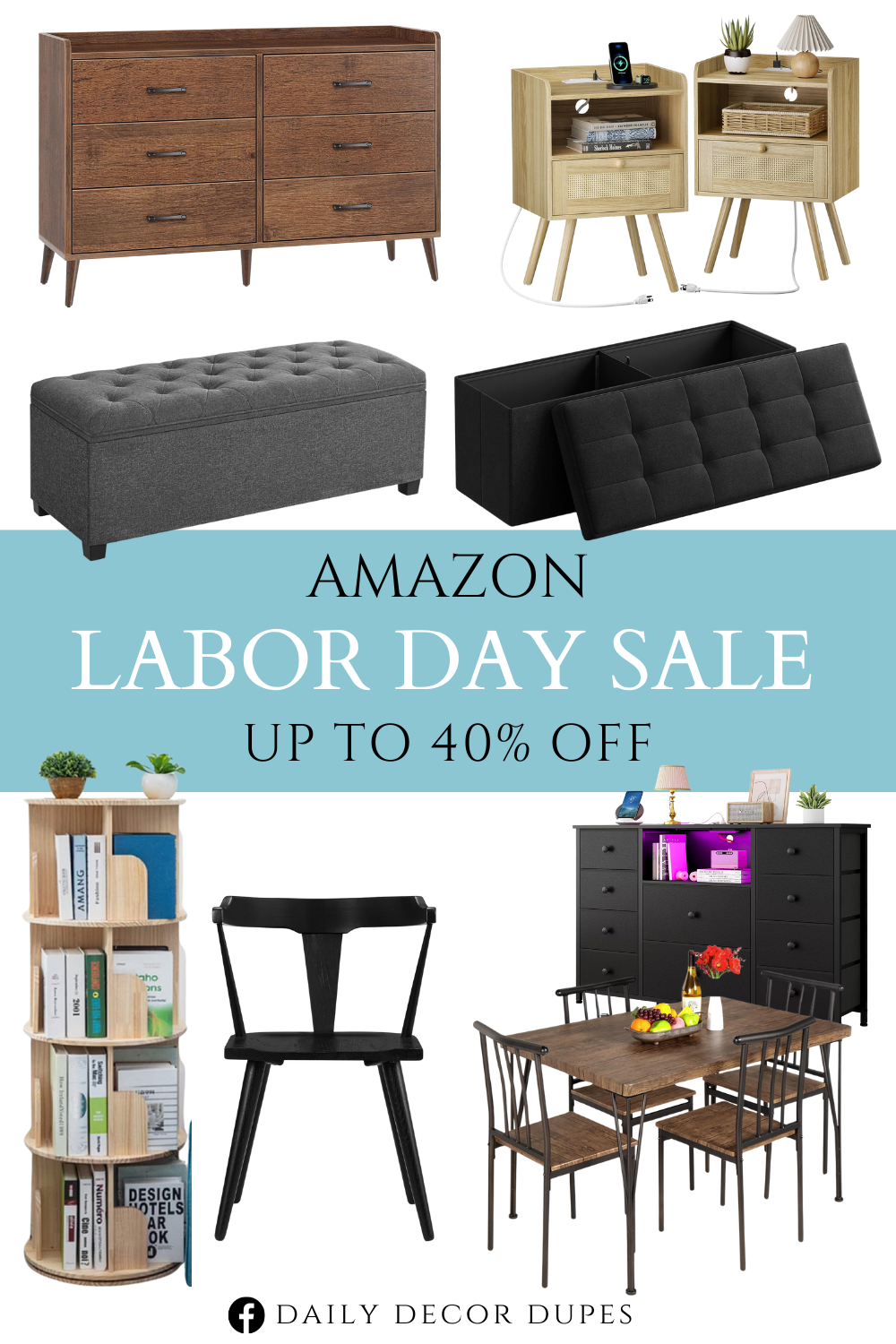 Amazon Labor Day Sale: Affordable home furniture with up to 40% off.