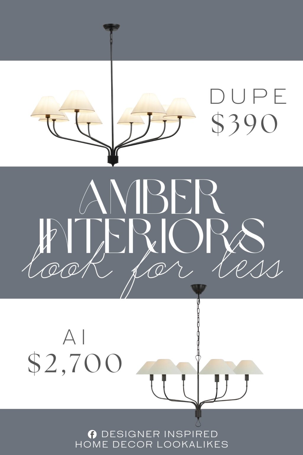 Amber Interiors Griffin Extra Large Tail Chandelier Dupe. This large chandelier with shades features a round shape adorned with eight delightful mushroom-shaped fabric shades, adding a cute and lively touch to your home while infusing a vibrant and fresh atmosphere.