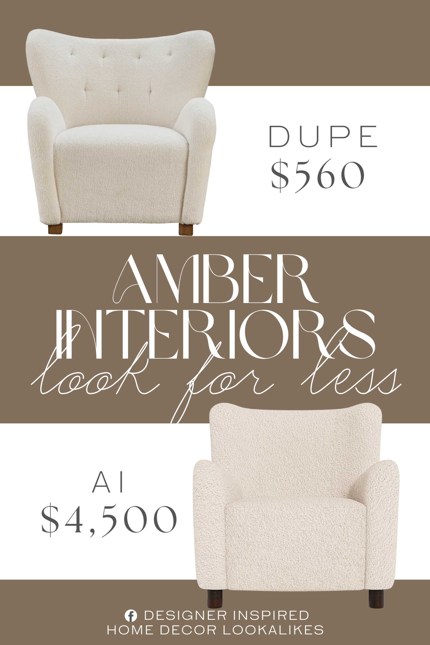 Amber Interiors Jude Armchair Dupe. A tufted wingback design and dramatic slope arms add high-fashion flair. It's the perfect place to curl up and enjoy your favorite book or podcast.