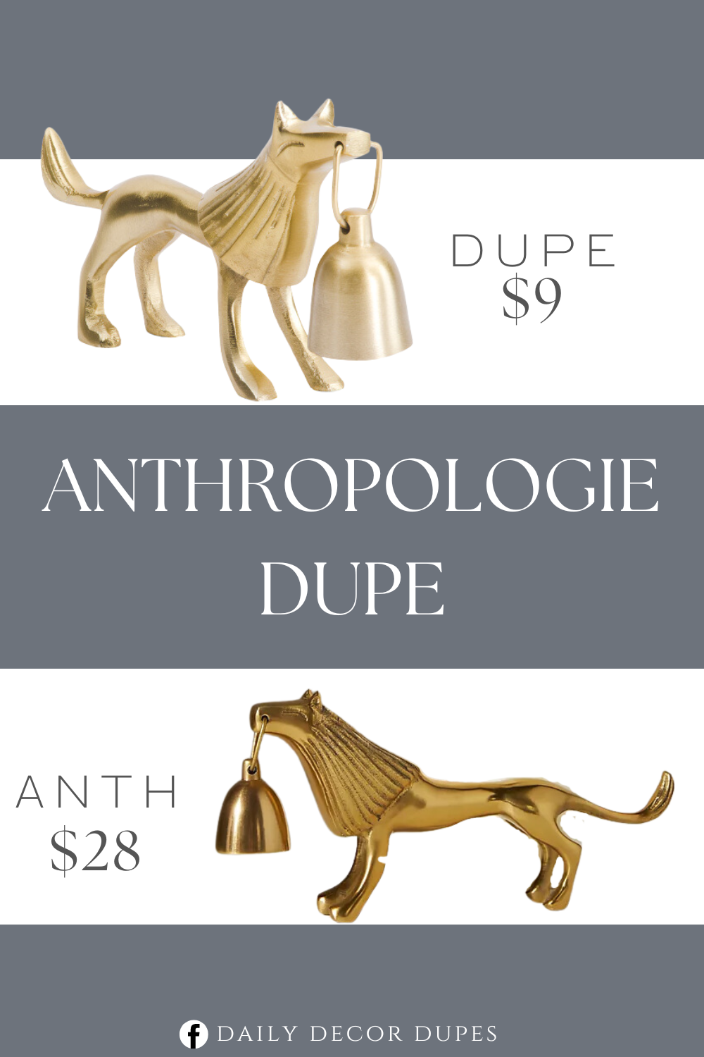 Anthropologie Lion Candle Snuffer Dupe. gold tone hardware. Overall dimension 9in W x 1.5in L x 4.25in H.