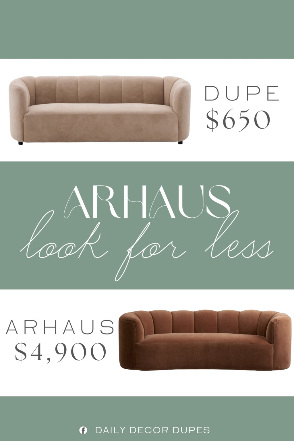 Arhaus Amira Sofa Dupe. Solid internal wood frame ensures long-lasting strength, stability, and reliable support for daily household use.