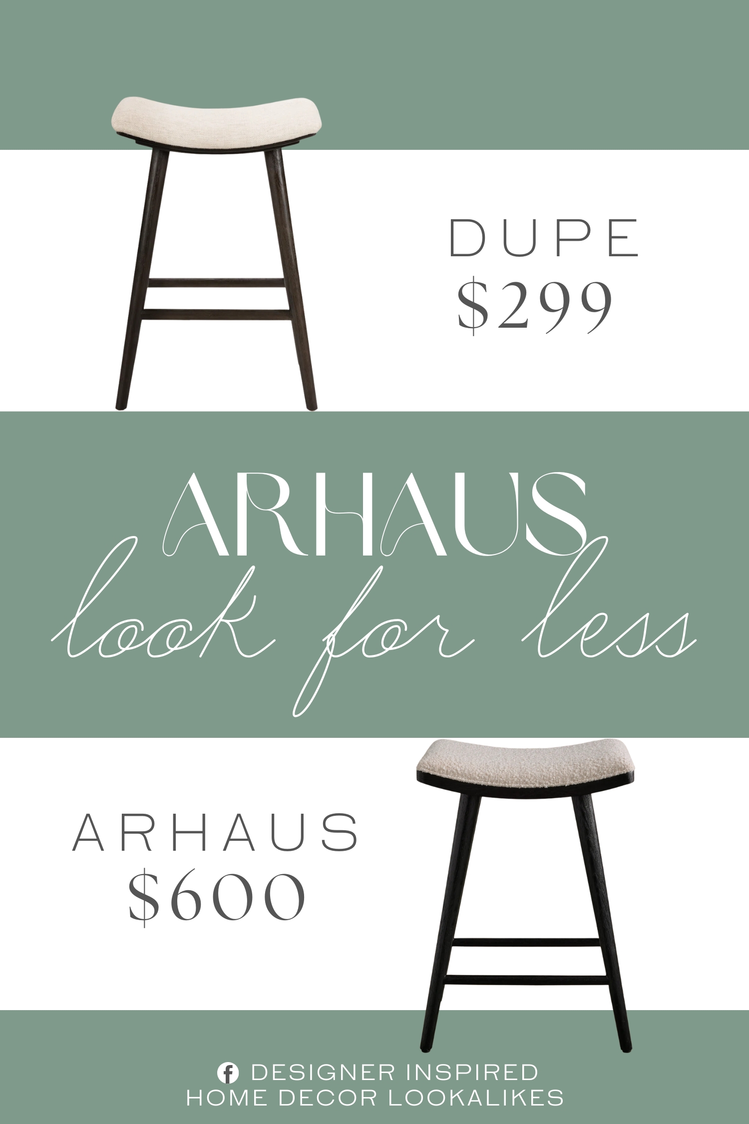Arhaus Blare Counter Stool Dupe. Its solid oak wood frame rests on splayed legs, and it showcases a natural wood grain finish for an organic touch. The backless design keeps your space feeling open and airy, while the contoured seat adds a touch of visual interest.