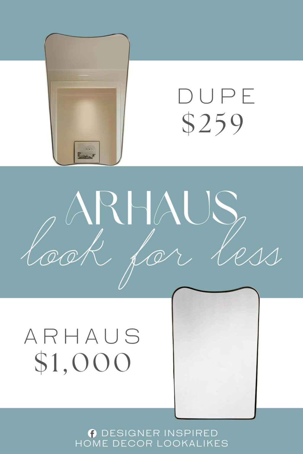 Arhaus Cassia Wall Mirror Dupe. It is crafted with an emphasis on sophistication. The mirror boasts high-quality materials and expert craftsmanship, ensuring a durable and elegant addition to your space. The unique shape and brushed gold finish make it a conversation starter.