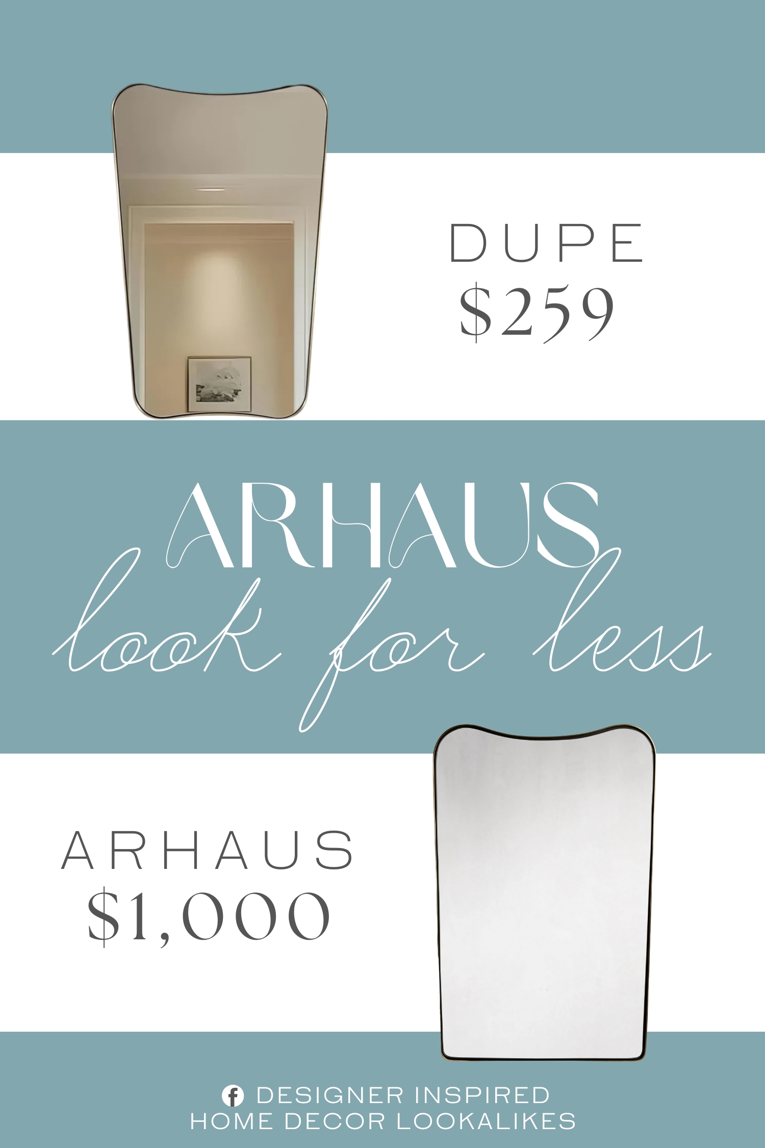 Arhaus Cassia Wall Mirror Dupe. It is crafted with an emphasis on sophistication. The mirror boasts high-quality materials and expert craftsmanship, ensuring a durable and elegant addition to your space. The unique shape and brushed gold finish make it a conversation starter.