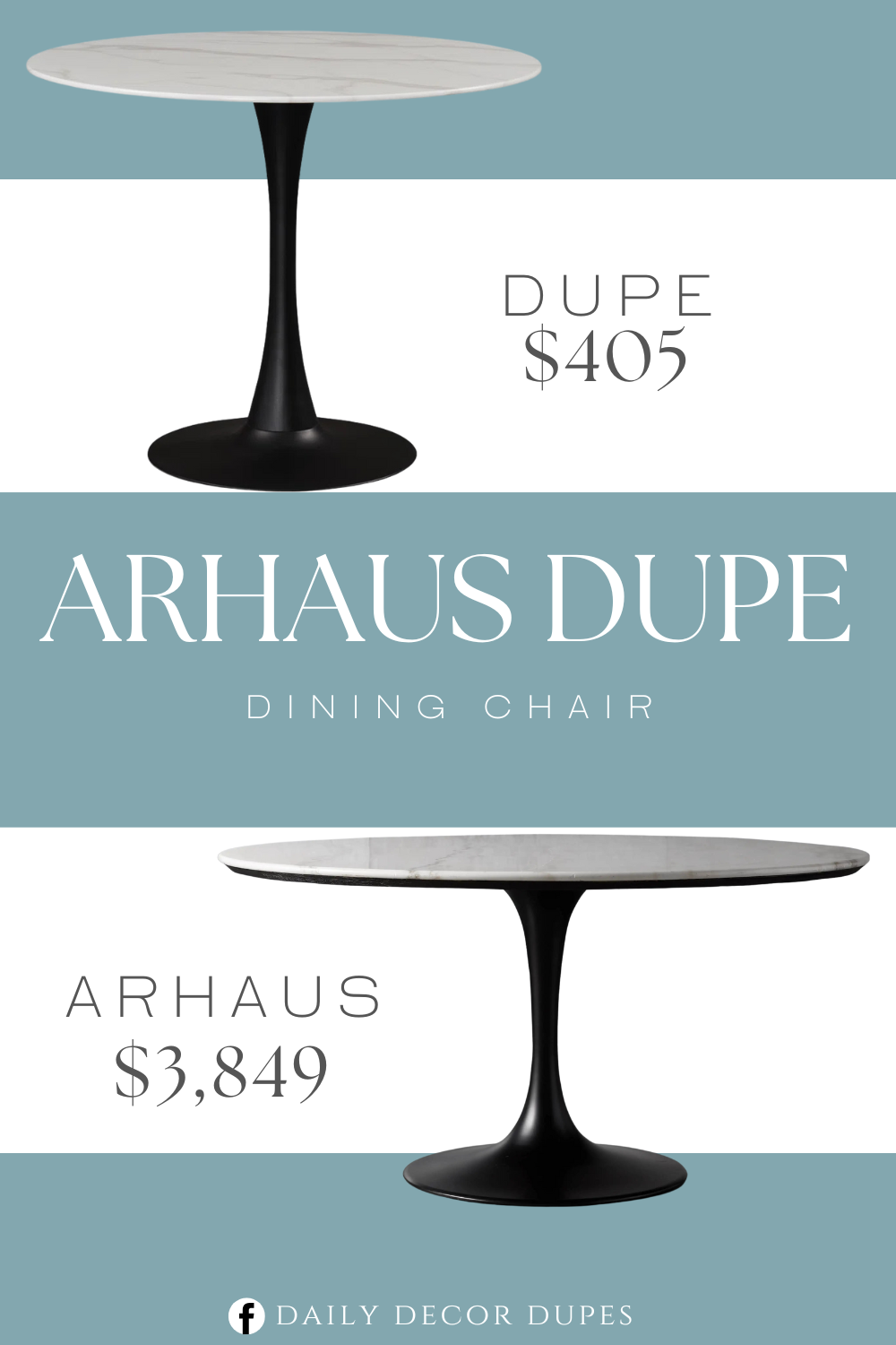 Arhaus Enzo Dining Table Dupe. The tabletop is made of 10MM thick glass with a glamorous marble veneer. Contemporary Design. Rich Base.