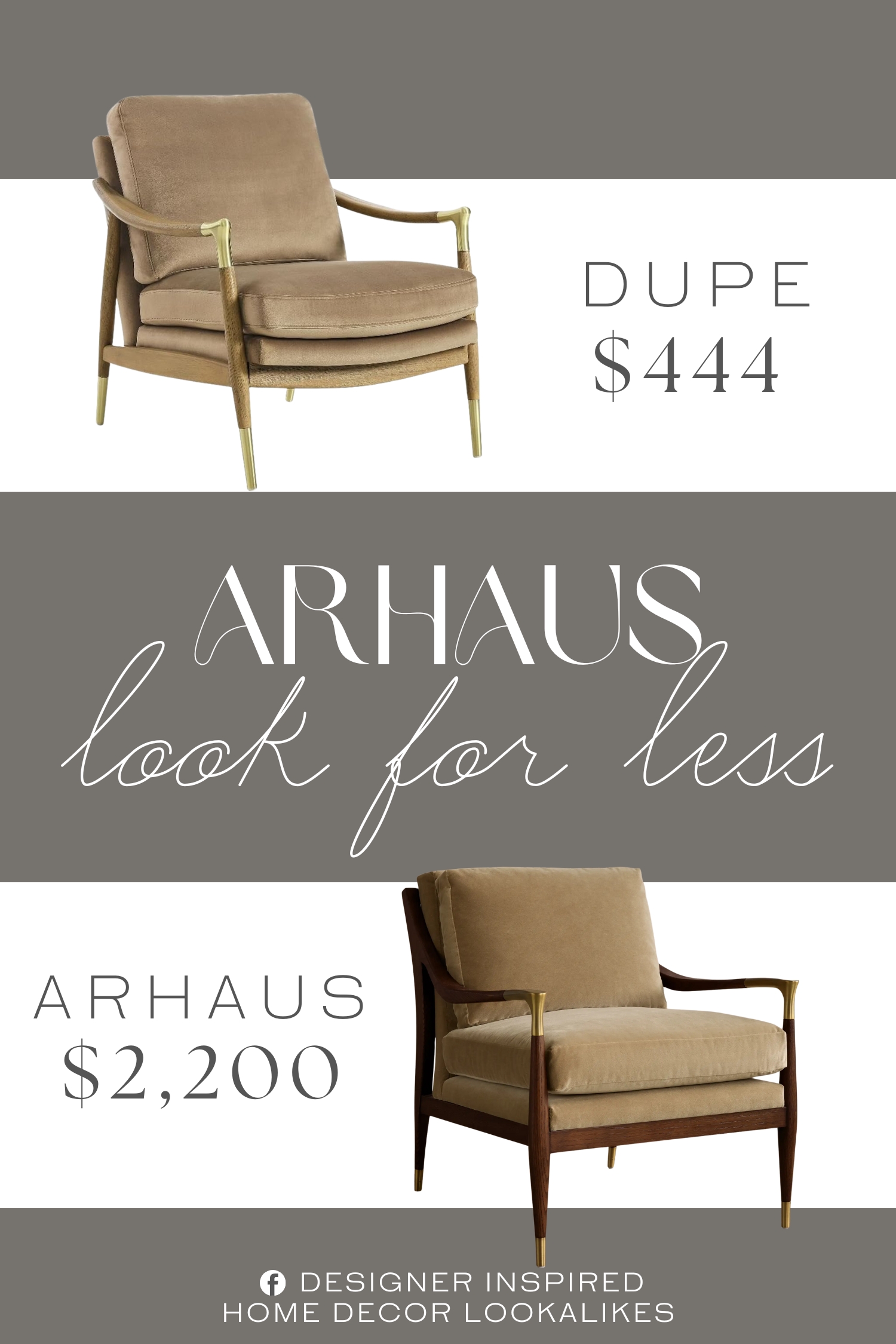 Arhaus Fisher Chair Dupe. Built with a sturdy kiln-dried wood frame, this velvet upholstered armchair offers stability and durability, making it a timeless piece for the living room, bedroom, or office.