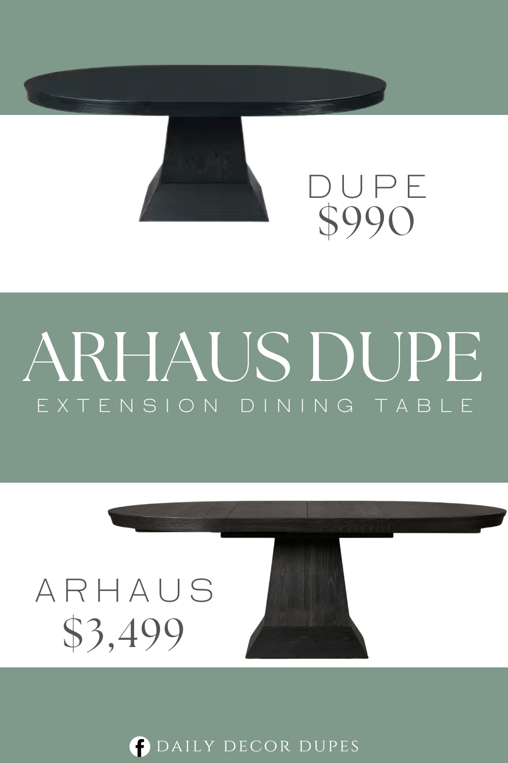 Arhaus Leighton Extension Dining Table Dupe. Square pedestal table base. Wire brush, dark oak finish. Oval Table Top. Metal ball bearing slide. Standard dining height.