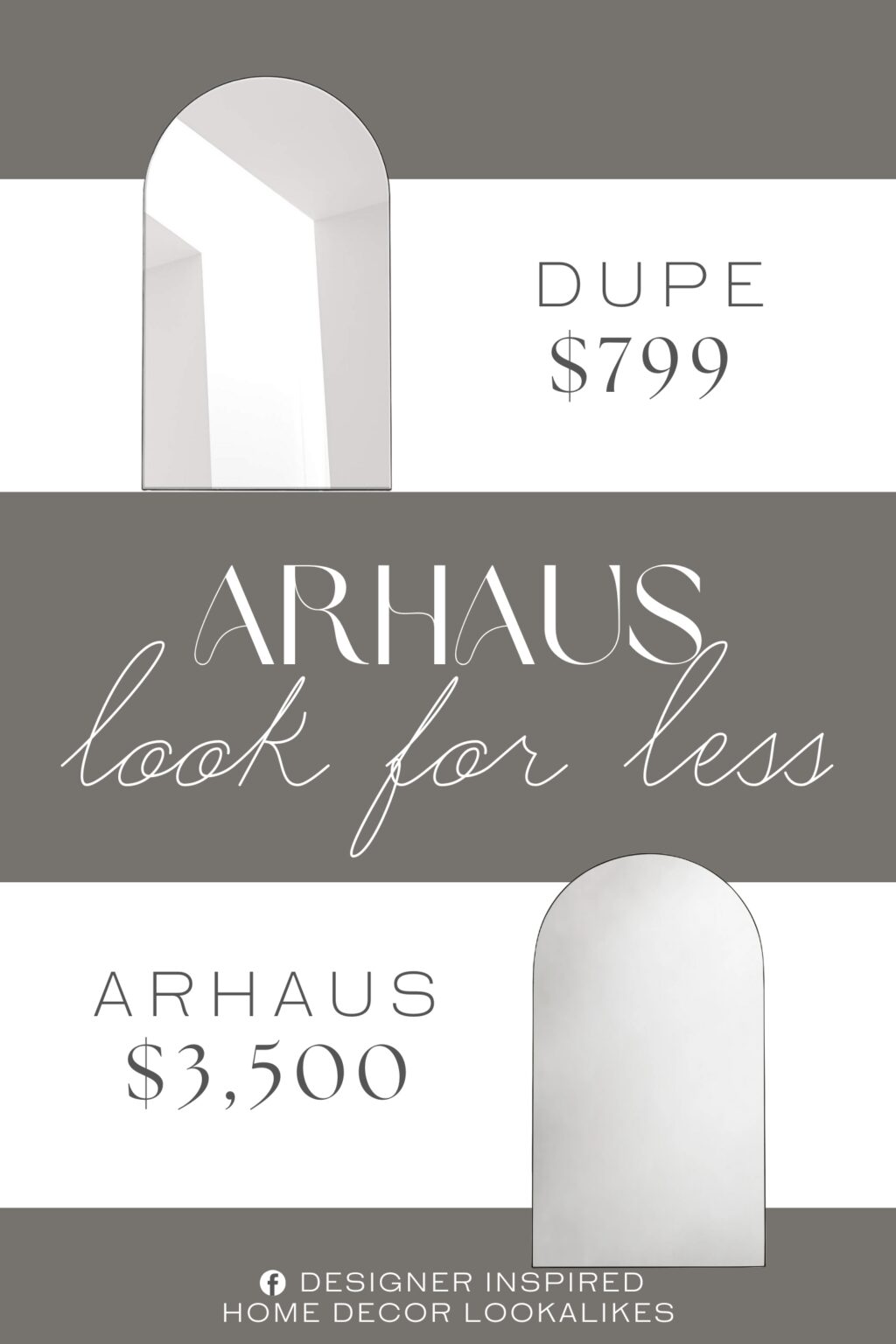 Arhaus Lira Arch Grand Floor Mirror Dupe. With its black-finished stainless steel frame, the extra-large floor mirror makes a major statement in bedrooms or living rooms.