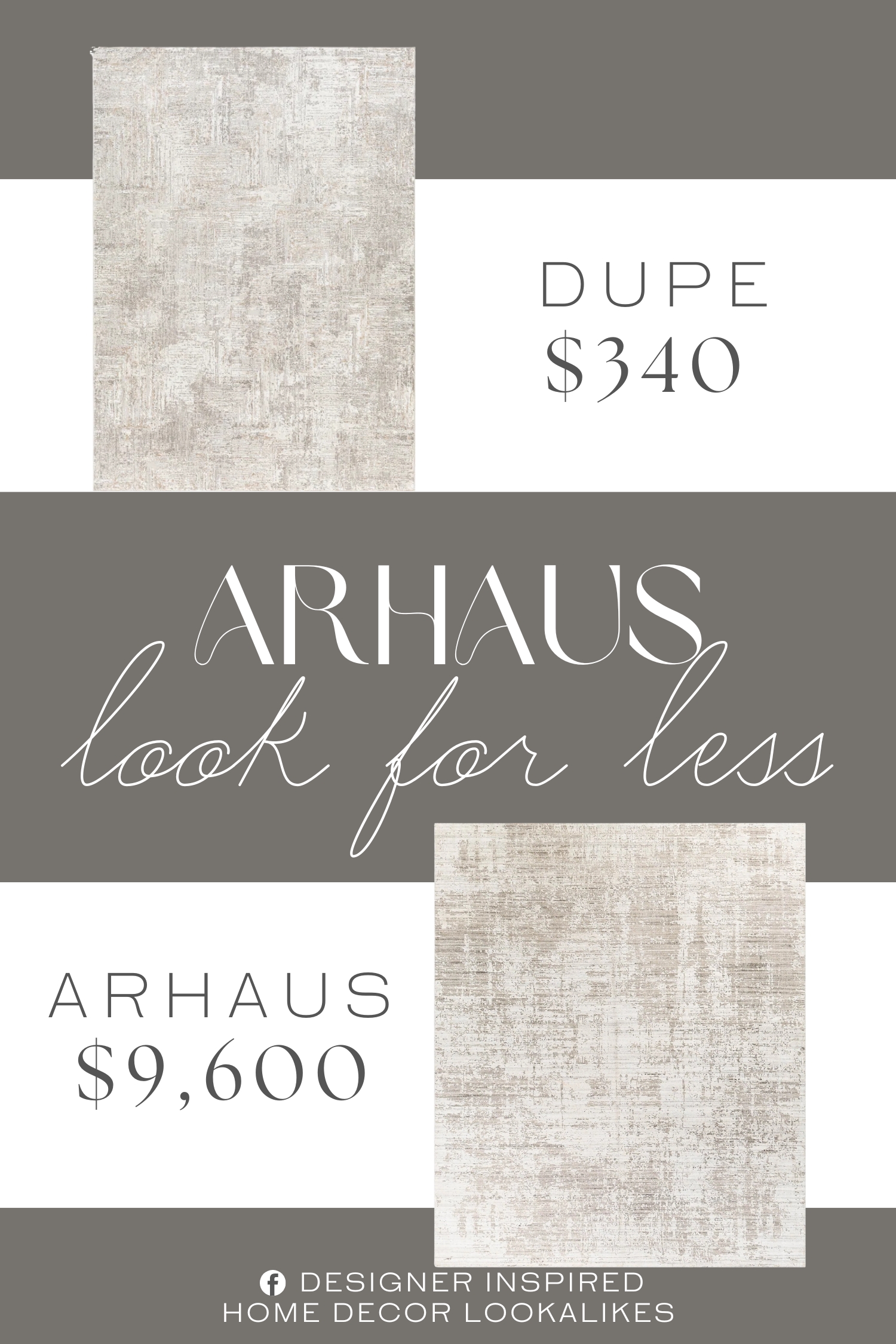 Arhaus Madison Rug Dupe. This area rug sets the stage for your modern, industrial living room or home office. It's machine-woven from stain-resistant polyester that's safe for heated floors.