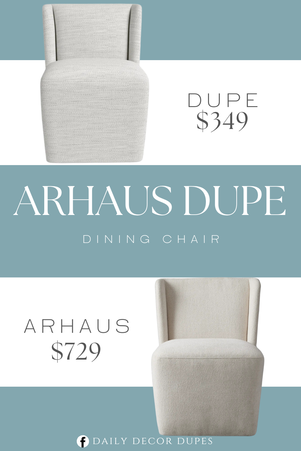 Arhaus Mila Dining Chair Dupe. The clean lines and neutral upholstery give this armless dining chair a tailored, streamlined look. Beneath the easy-to-clean upholstery, layers of high-density foam and fiber fill offer comfort and support. For durability and longevity, the frame features kiln-dried wood and quality techniques, such as mortise and tenon joints.