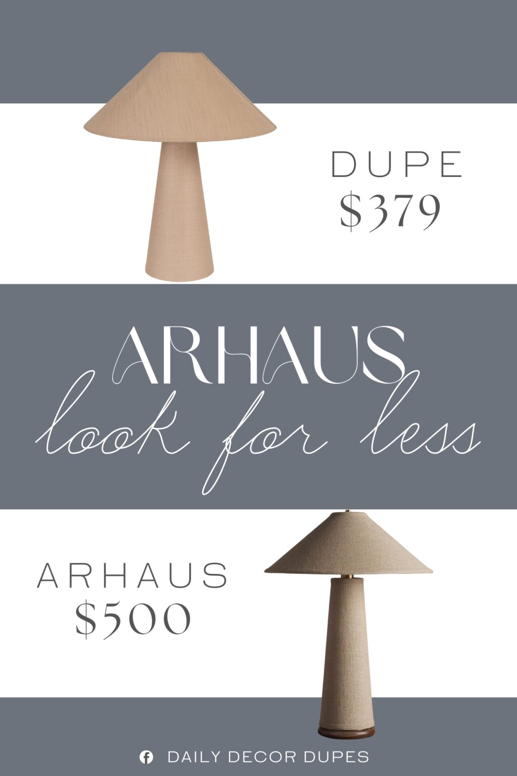 Arhaus Ombra Table Lamp Dupe. Made of premium linen, ensuring a warm and inviting diffusion of light.