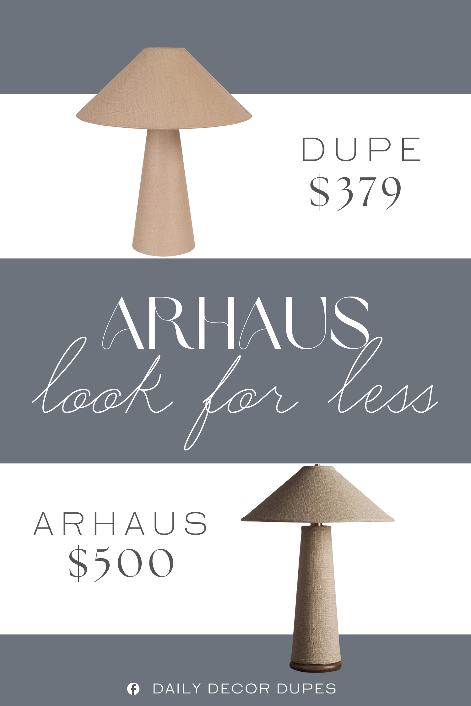 Arhaus Ombra Table Lamp Dupe. Made of premium linen, ensuring a warm and inviting diffusion of light.