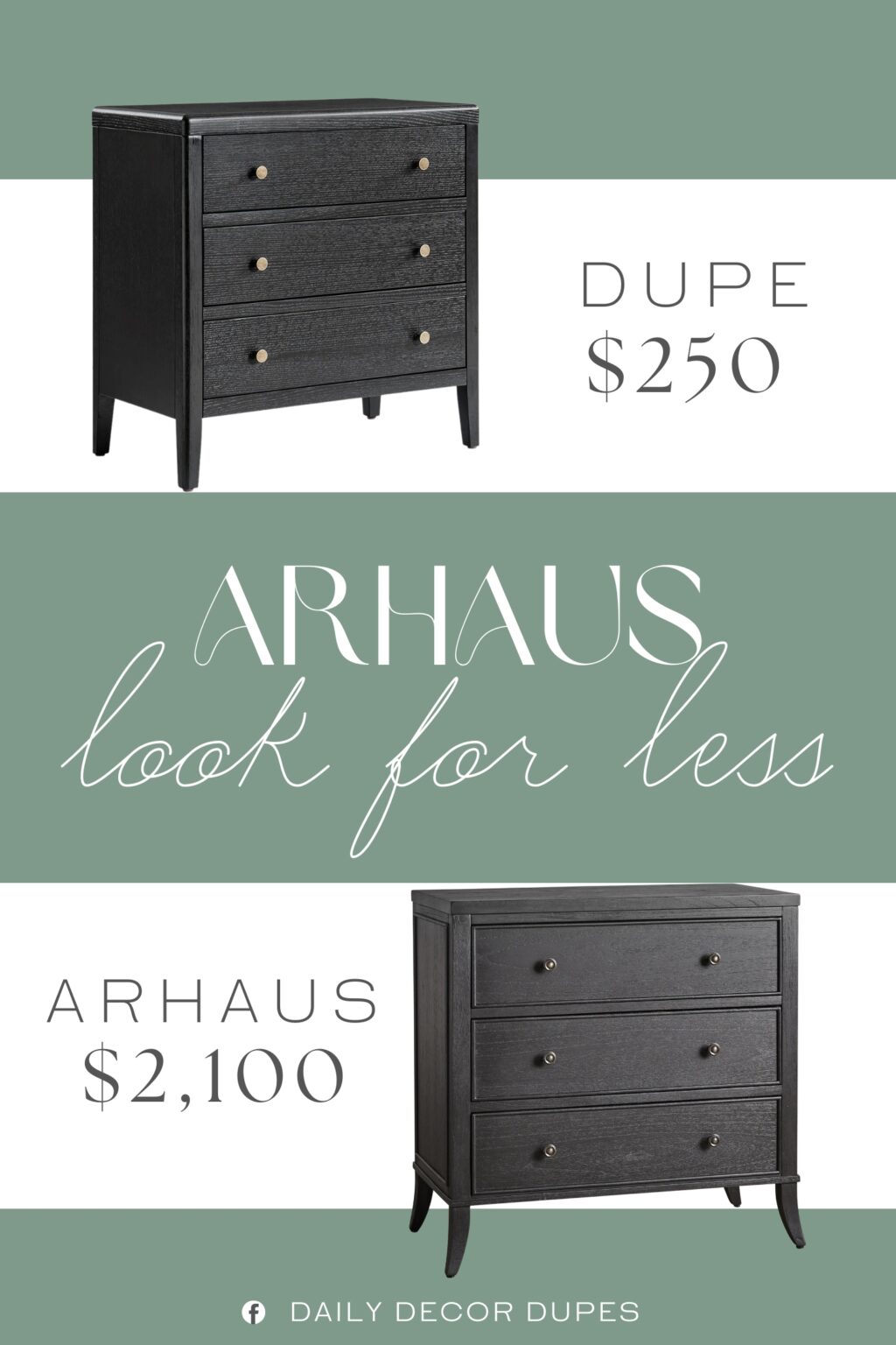 Arhaus Pearson Three-Drawer Chest Dupe. Constructed with a high-quality solid wood frame, the end table offers exceptional durability and stability, ensuring it stands up to daily use while maintaining its structural integrity and classic appearance.
