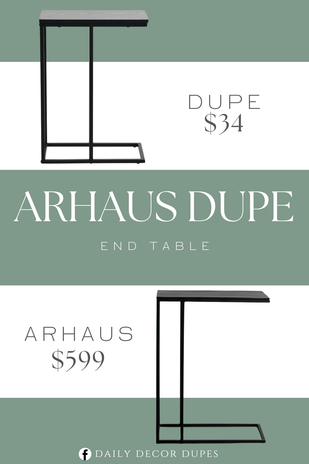 Arhaus Soma C End Table Dupe. Durable steel legs and frame paired with high quality engineered wood finished in scratch resistant wood grain laminate.