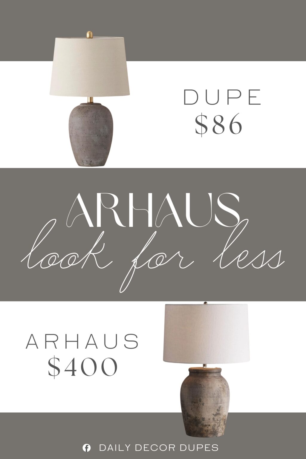 Arhaus Thornton Table Lamp Dupe. Rustic, vintage farmhouse table lamp infuses an earthy, natural vibe. Each piece is hand-finished, making it truly one of a kind—color and texture may vary slightly from image.