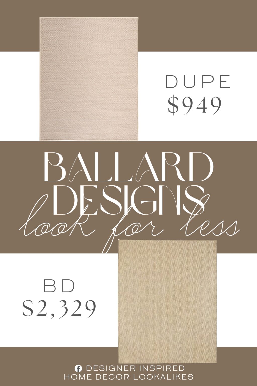 Ballard Designs Dori Sisal Rug Dupe. Embrace a natural, earthy vibe with this machine-woven sisal area rug.