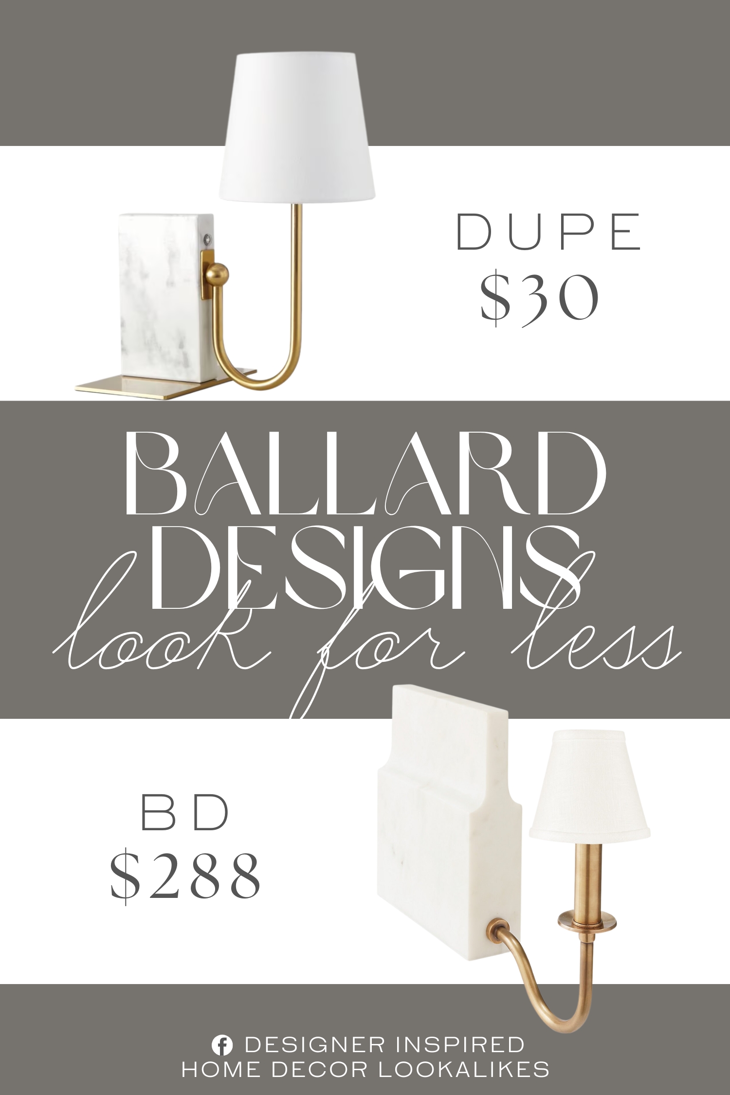 Ballard Designs Ivy Bookshelf Light Dupe. Modern marble bookend with built-in LED sconce 3 light color settings to match your mood