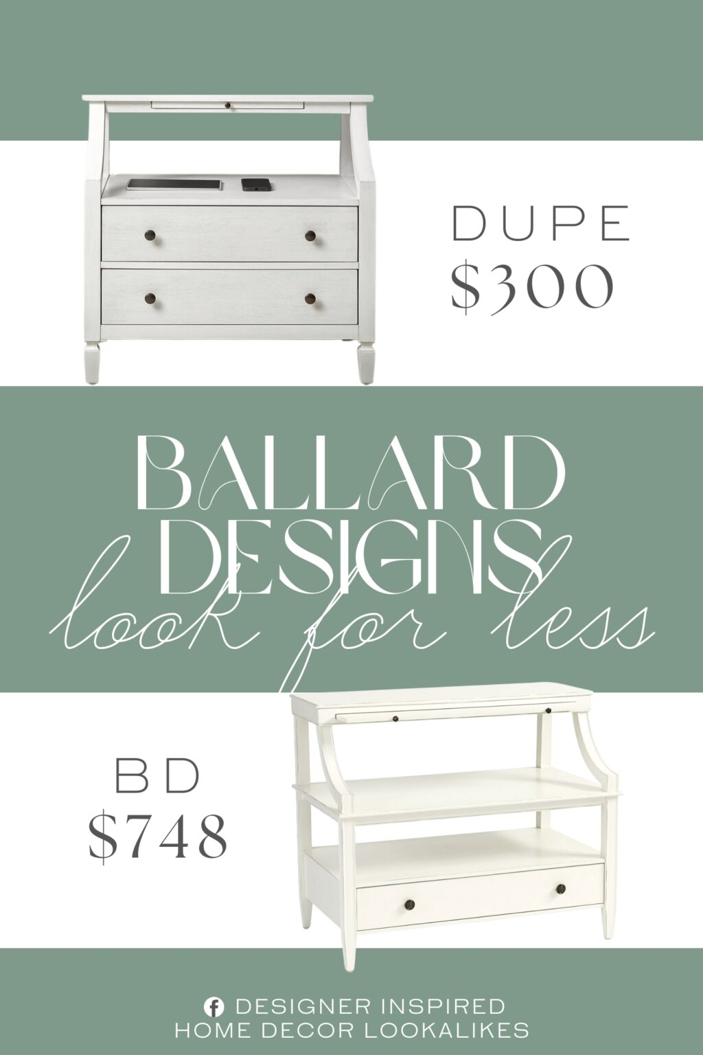Ballard Designs Sidney Open 1-Drawer Nightstand Dupe. Made with a strong wood frame and solid legs, this bedside table offers stable support. It features smooth metal drawer glides and durable handles, ensuring long-lasting use. Adjustable feet help it stay level on uneven floors.