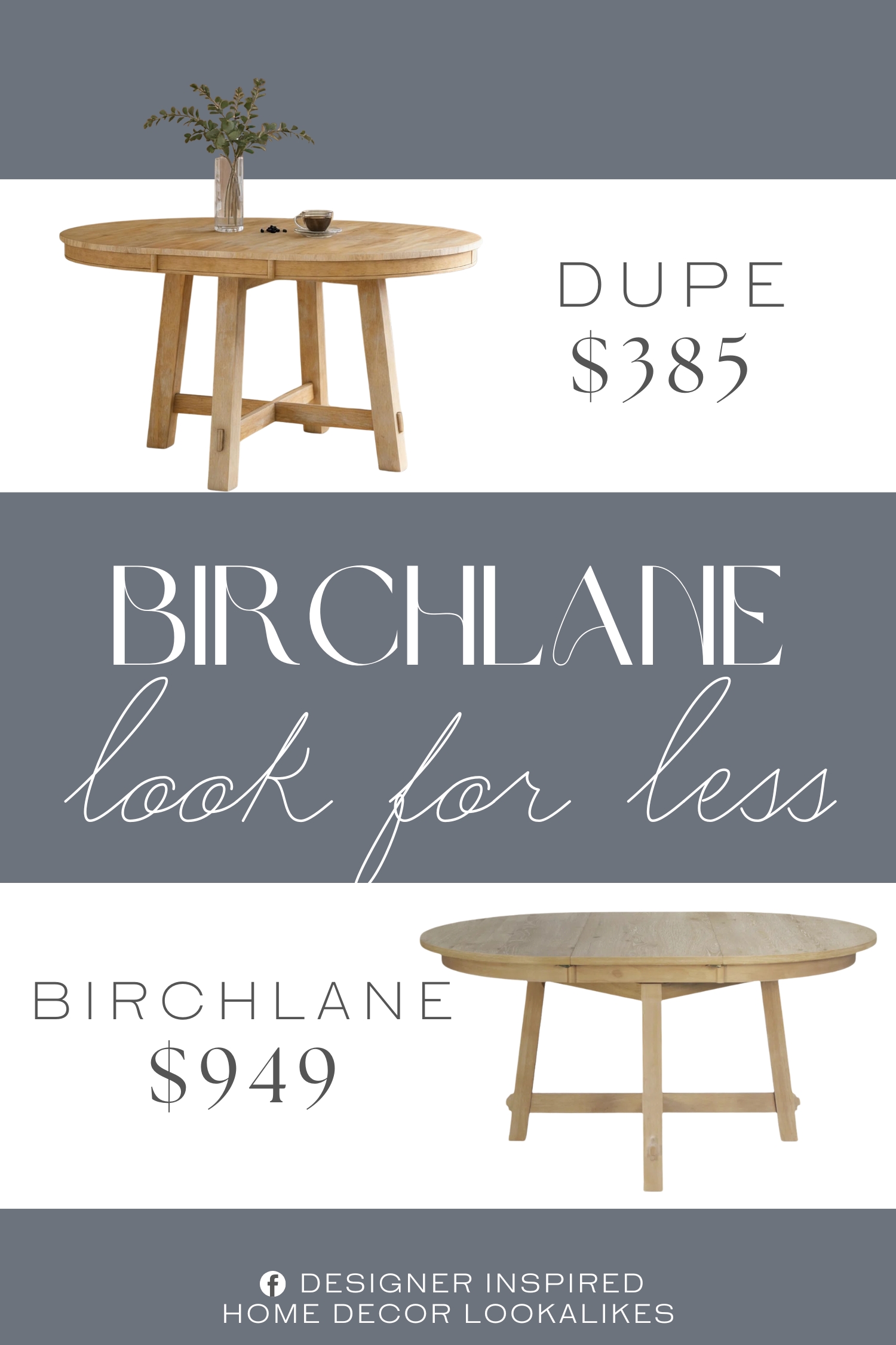 Birch Lane Stoneridge Extension Dining Table Dupe. It is expertly crafted of MDF and rubber wood, tabletop is finished with oak wood veneers.