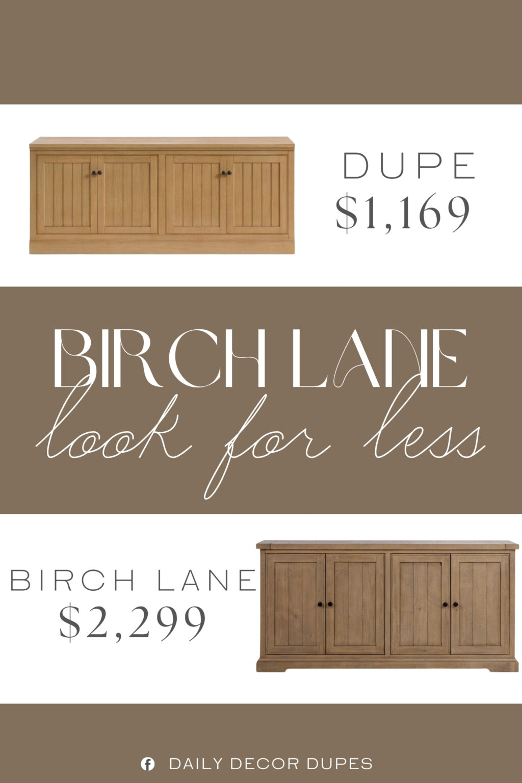 Birch Lane Vienna Sideboard Dupe. Expertly crafted of solid poplar and MDF with basswood veneers.