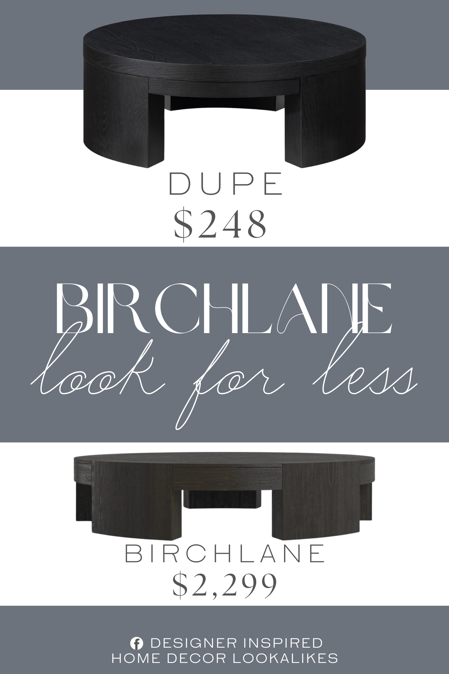 Birchlane Bourges Single Coffee Table Dupe. Sturdy wood construction ensures durability and stability