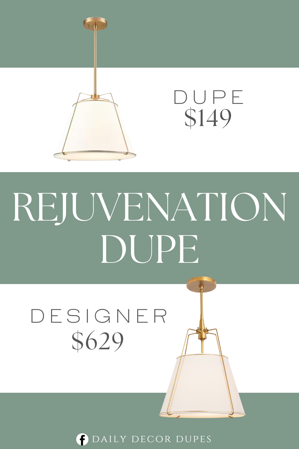 Rejuvenation Conical Drum Pendant Dupe. Plated brass finish offers a rustic appeal. Fixture made of durable metal that endures daily wear and tear. Compatible for use with LED lights.