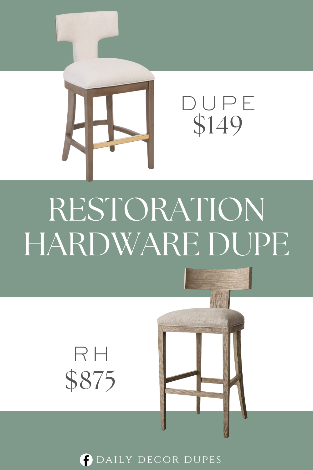 Restoration Hardware Contemporary Klismos Fabric Dining Side Chair Dupe. Cushioned back and seat, wood details, armless. Filled with polyurethane foam pad/resinated polyester fiber batting. Modern style. Overall dimension 20.5in W x 33.5in H x 20in L, legs: 13.5in H.