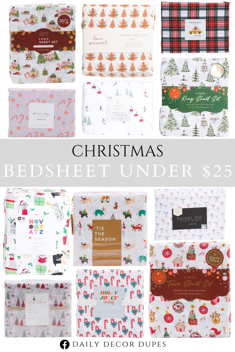 Christmas Bedsheet Under $25. Gingerbread Town House Sheet Set. Gingerbread Trees Sheet Set. Candy Toss Sheet Set. Alpine Skiiers Sheet Set. Holiday Woods Sheet Set. Merry Woofmas Sheet Set. Stoked Trees Sheet Set. Cats Caroling Sheet Set. Santa Groovy Sheet Set. Candycane Bows Sheet Set. Twin Xl Bows Sheet Set. Checkered bedsheet set.