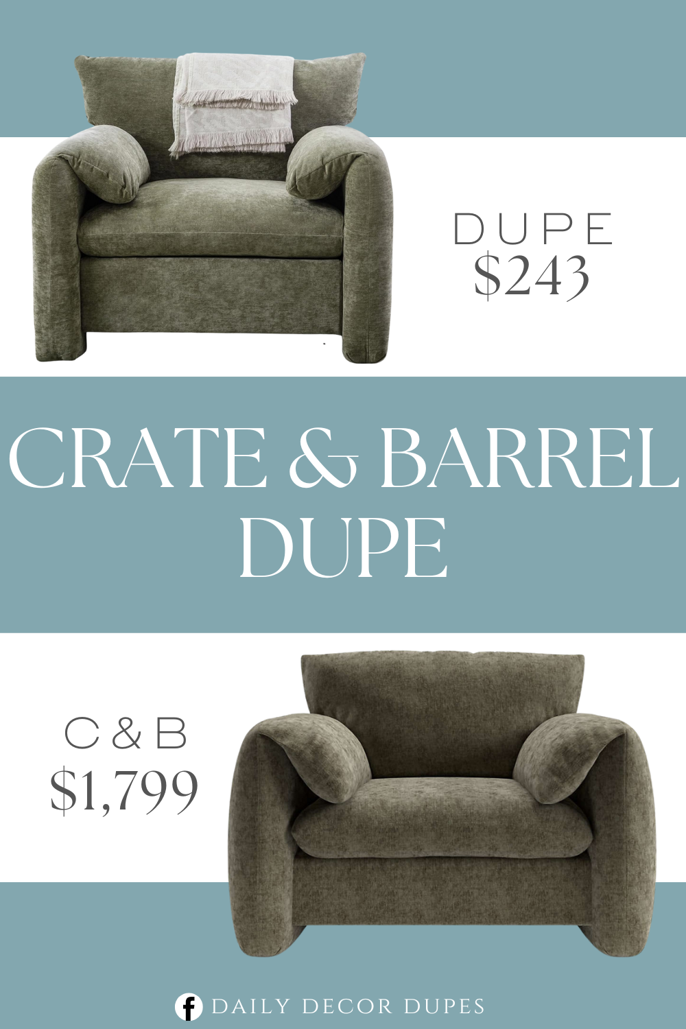 Crate & Barrel Costes Oversized Armchair Dupe. Featuring clean lines and contoured arches, this contemporary lounge chair adds sophistication to any room. With a curved backrest and an open back, it combines style with optimal comfort, making it a visually appealing.