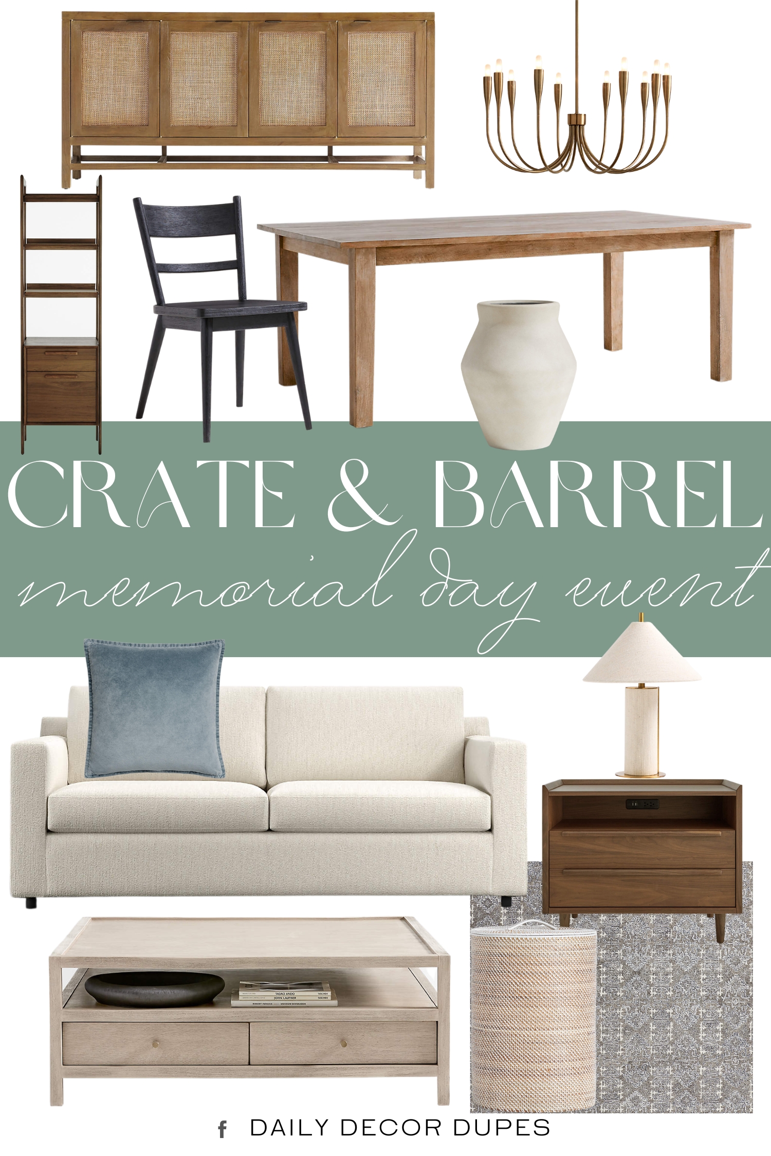 Crate & Barrel Memorial Day Event 2026.