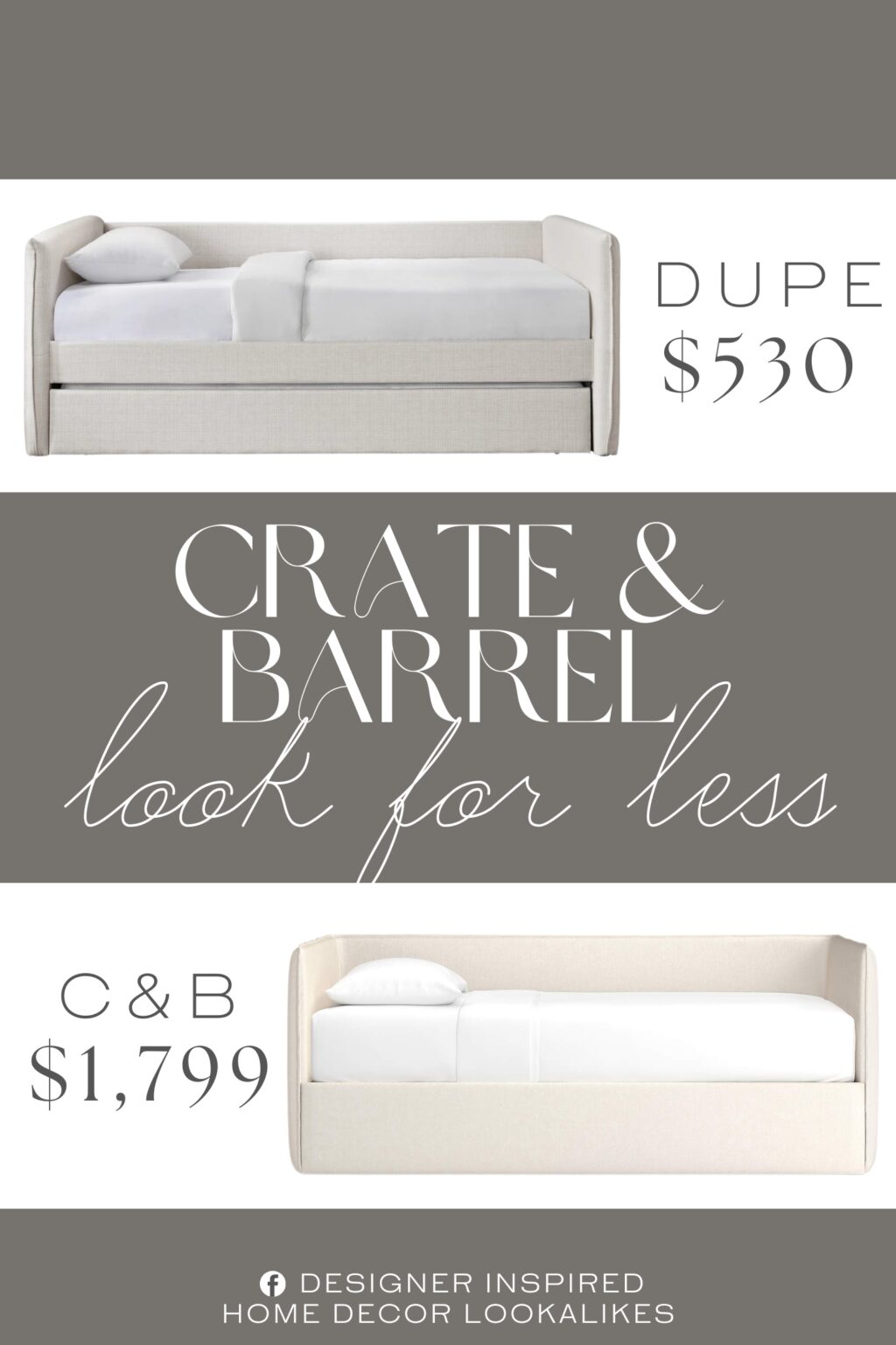 Crate & Barrel Noa Cream Kids Twin Daybed Dupe. Crafted with precision and durability in mind, this stunning piece becomes the focal point of gatherings, fostering moments of connection and warmth.