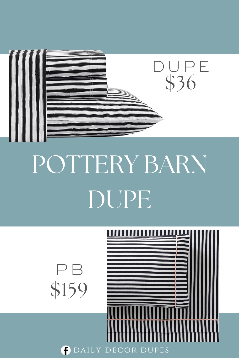 Dupes for Pottery Barn Teen Emily and Meritt Sheets. 100% Cotton Construction. Set includes One flat sheet, one fitted sheet and one standard pillowcase.