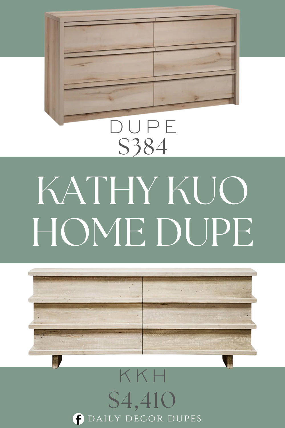 Kathy Kuo Home Ella Rustic Lodge Grey Washed Reclaimed Wood Dresser Dupe. The rectangular frame is crafted from engineered wood, so it's sure to make a statement in any space. The six spacious drawers open up on metal roller glides, giving you lots of room to tuck away your wardrobe, extra linens, and delicates.