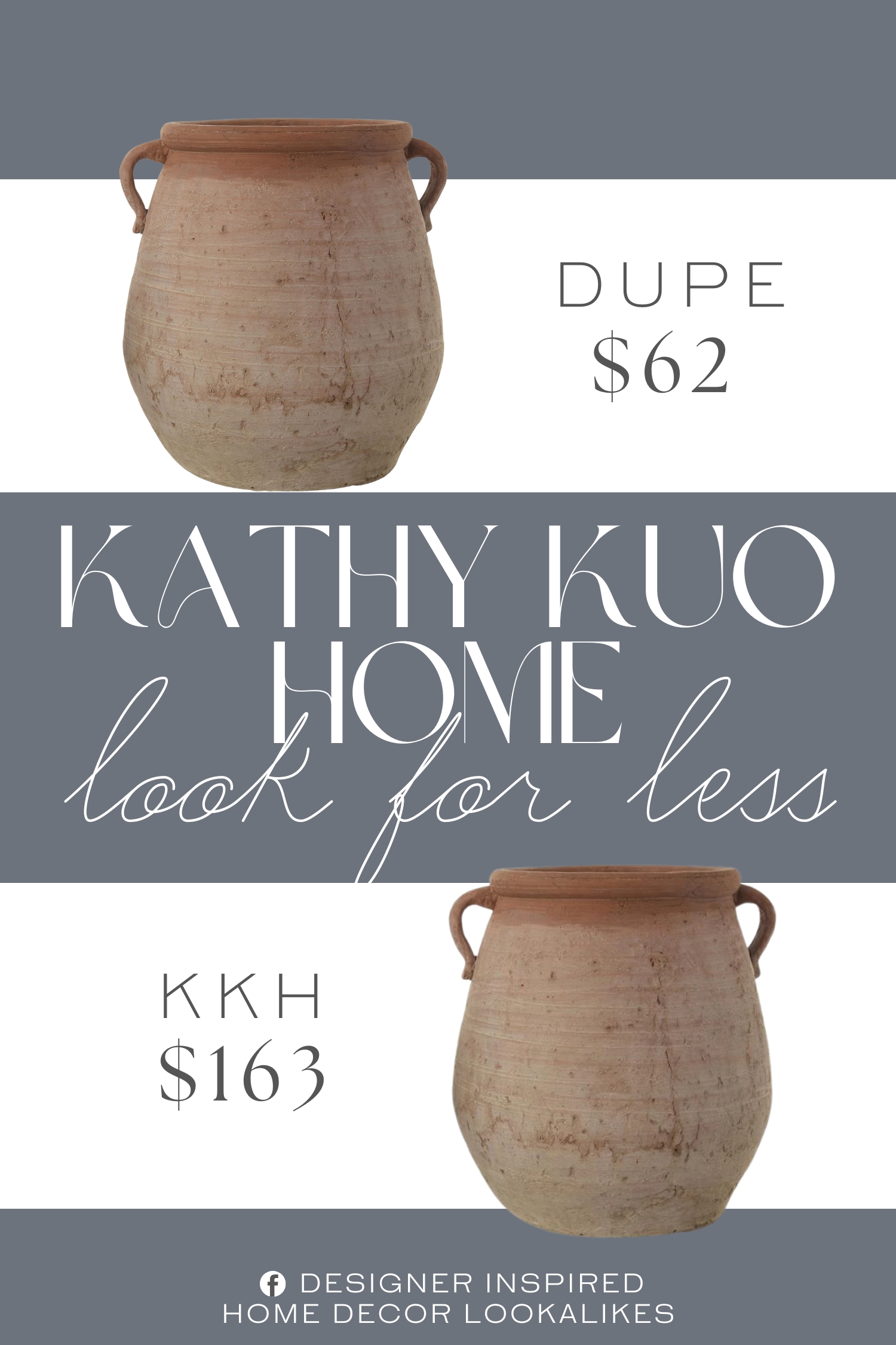 Kathy Kuo Home Leith Terracotta Planter Vase Dupe. Made of terra-cotta. This terra-cotta urn is a stunning and versatile piece that can be used as a planter, a vase, or a decorative accent