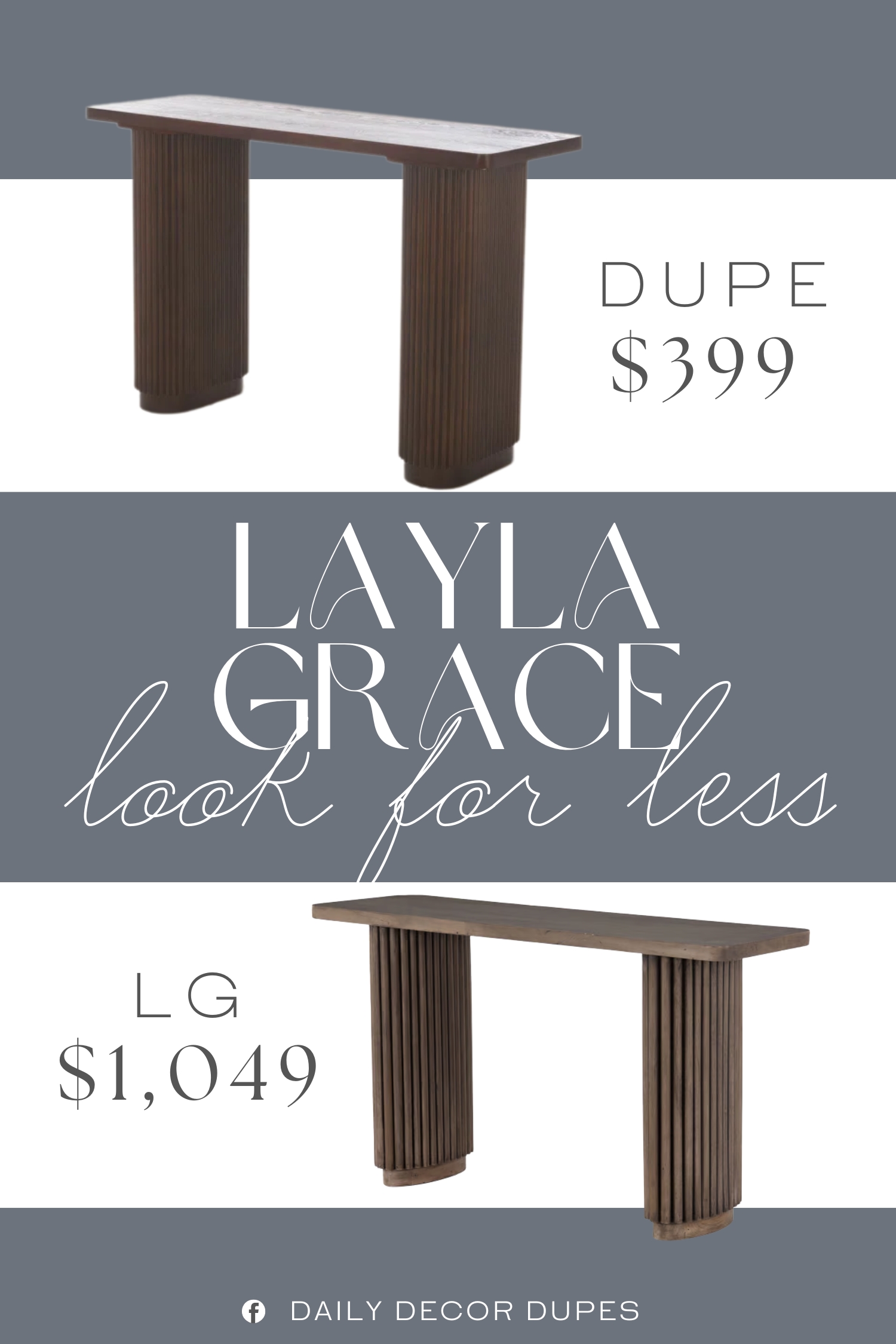 Layla Grace Rutherford Console Table Dupe. Crafted Meticulously From Robust Wood, This Table Is Not Only Visually Charming But Also Incredibly Sturdy, Promising You Durability And Stability.