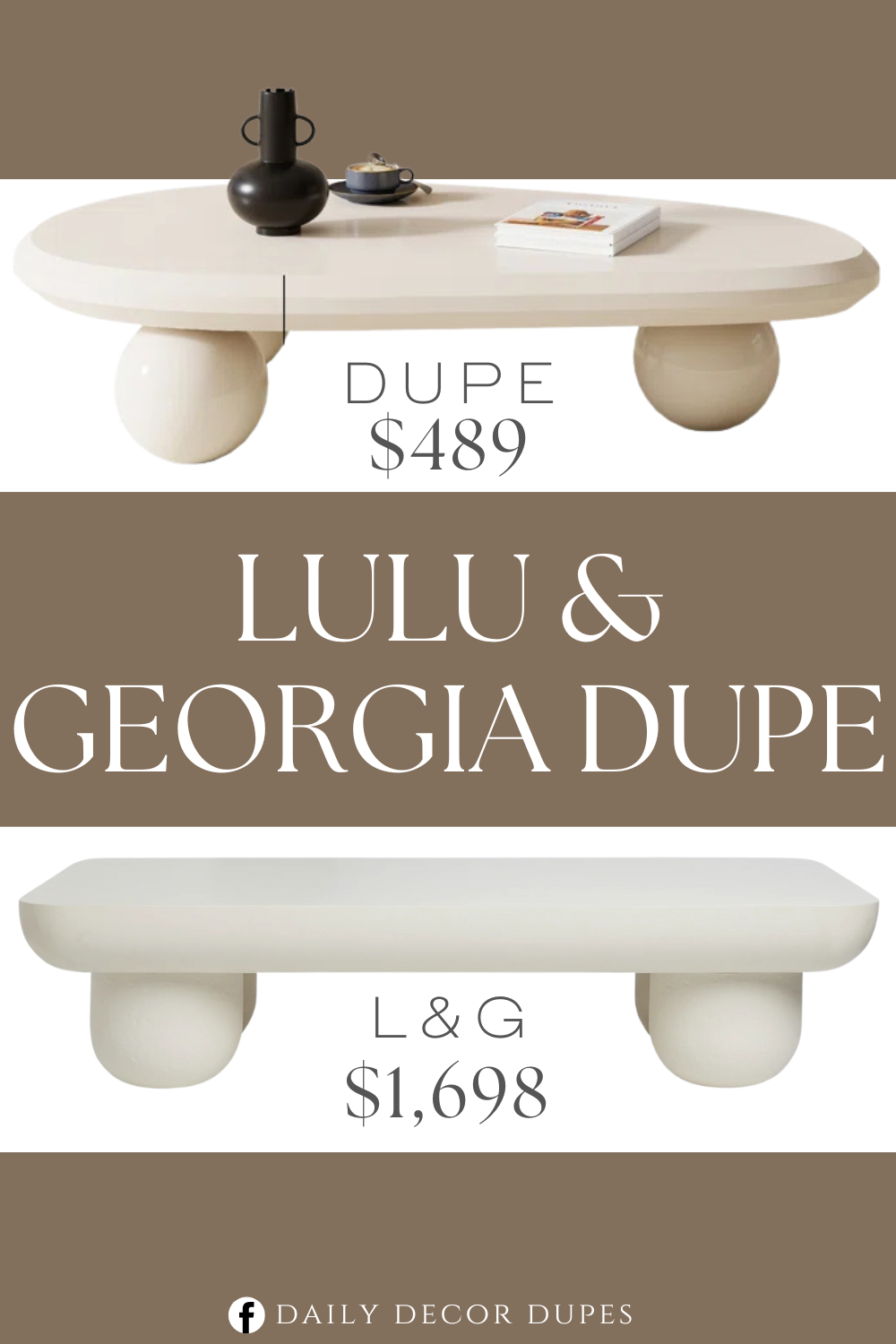 Lulu & Georgia Clouded Rectangle Coffee Table Dupe. A high-quality selection of materials and exquisite craftsmanship ensure the durability and stability of this coffee table. The table top is smooth as a mirror, and the light and shadow flow, bringing you endless coziness.