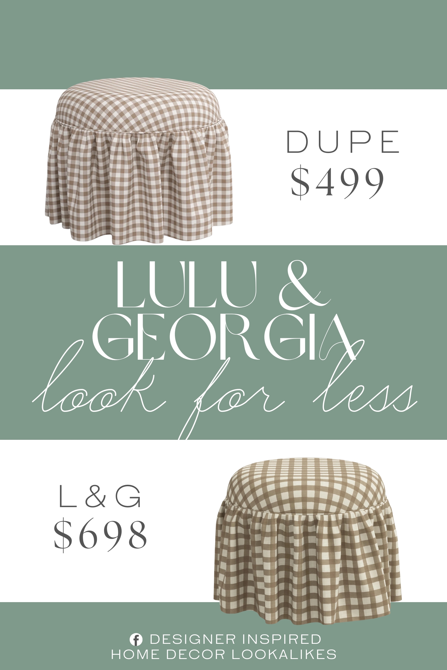 Lulu & Georgia Leary Ottoman Dupe. The exquisite classic boucle fabric is carefully arranged and serves as a marvelous decorative detail, while the solid construction and circular shape provide a foundation for longevity.