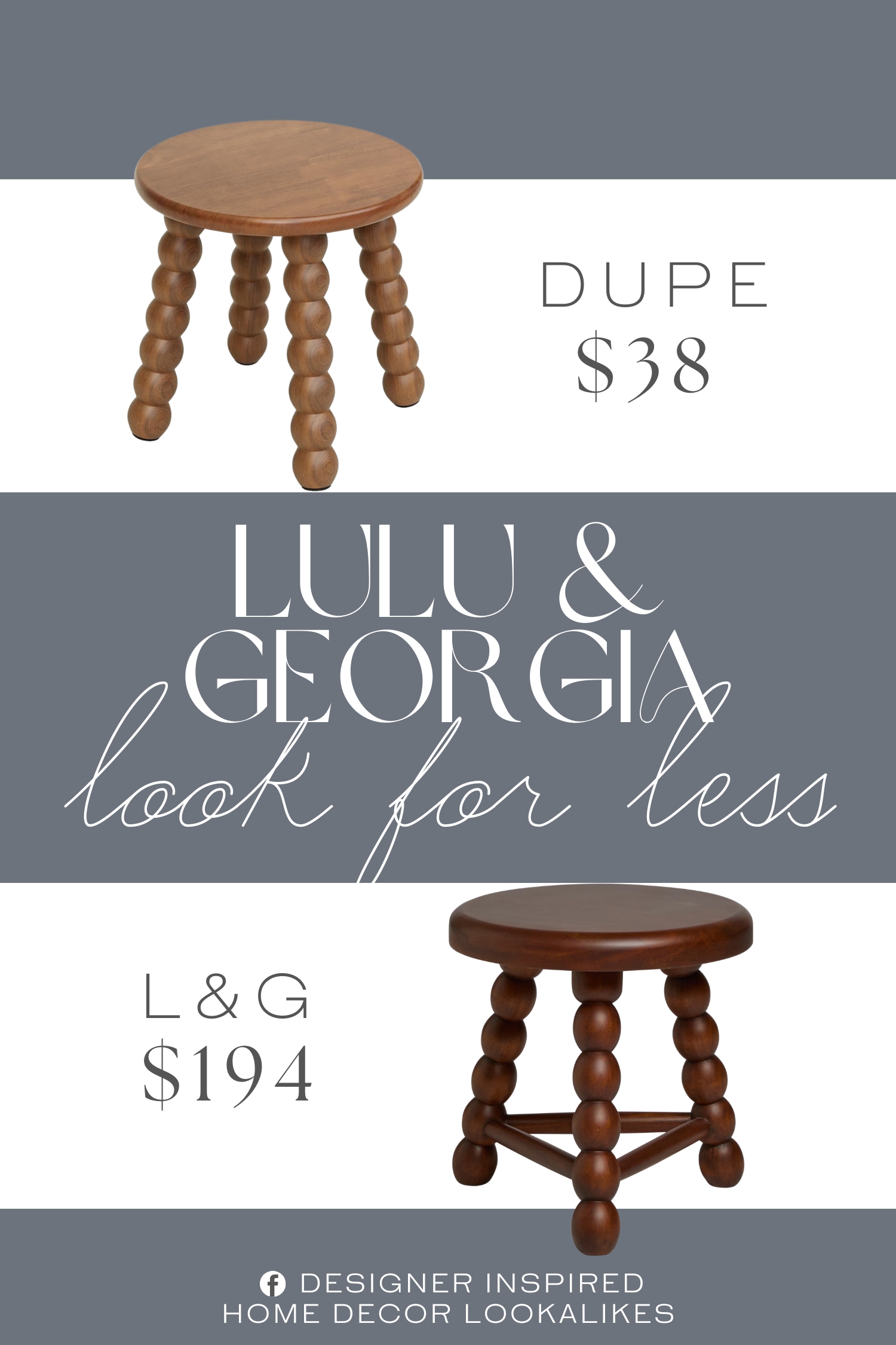 Lulu & Georgia Pikku Round Foot Stool Dupe. Made from 100% natural solid rubber wood, this small stool features thick legs and reinforced metal fittings for maximum stability.