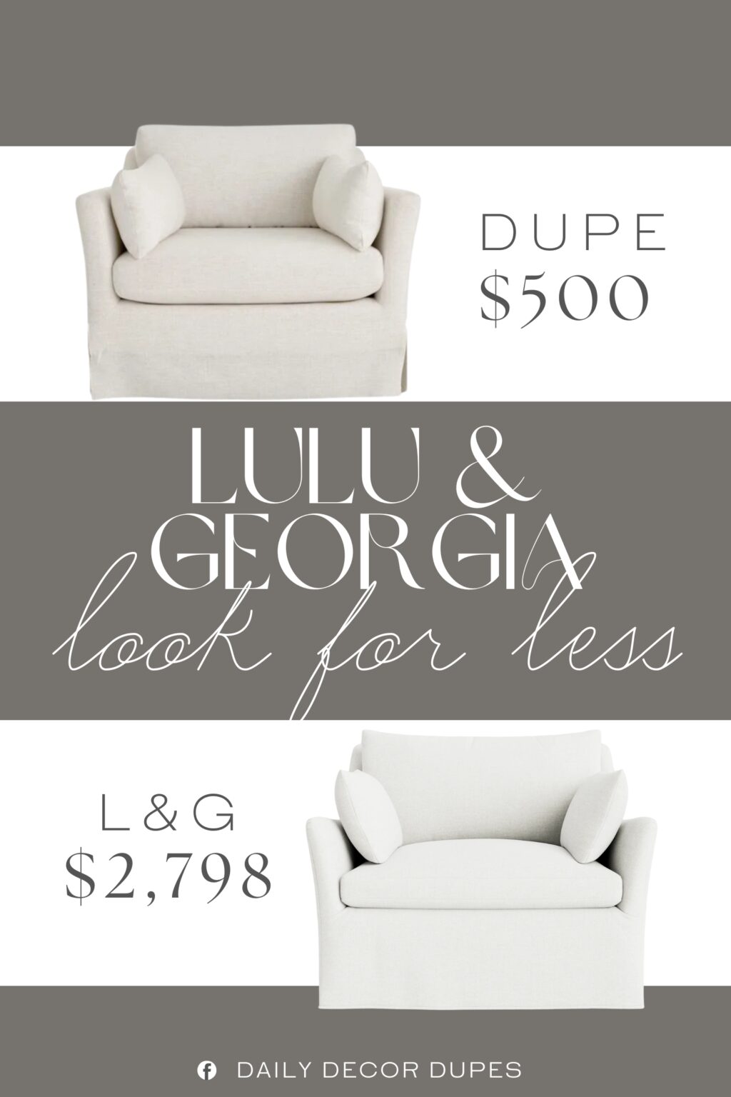 Lulu & Georgia Portola Slipcover Chair Dupe. Crafted with everyday usability in mind, the kiln dried solid wood frame and high-gauge sinuous sprint suspension offers sturdy, long-lasting support.