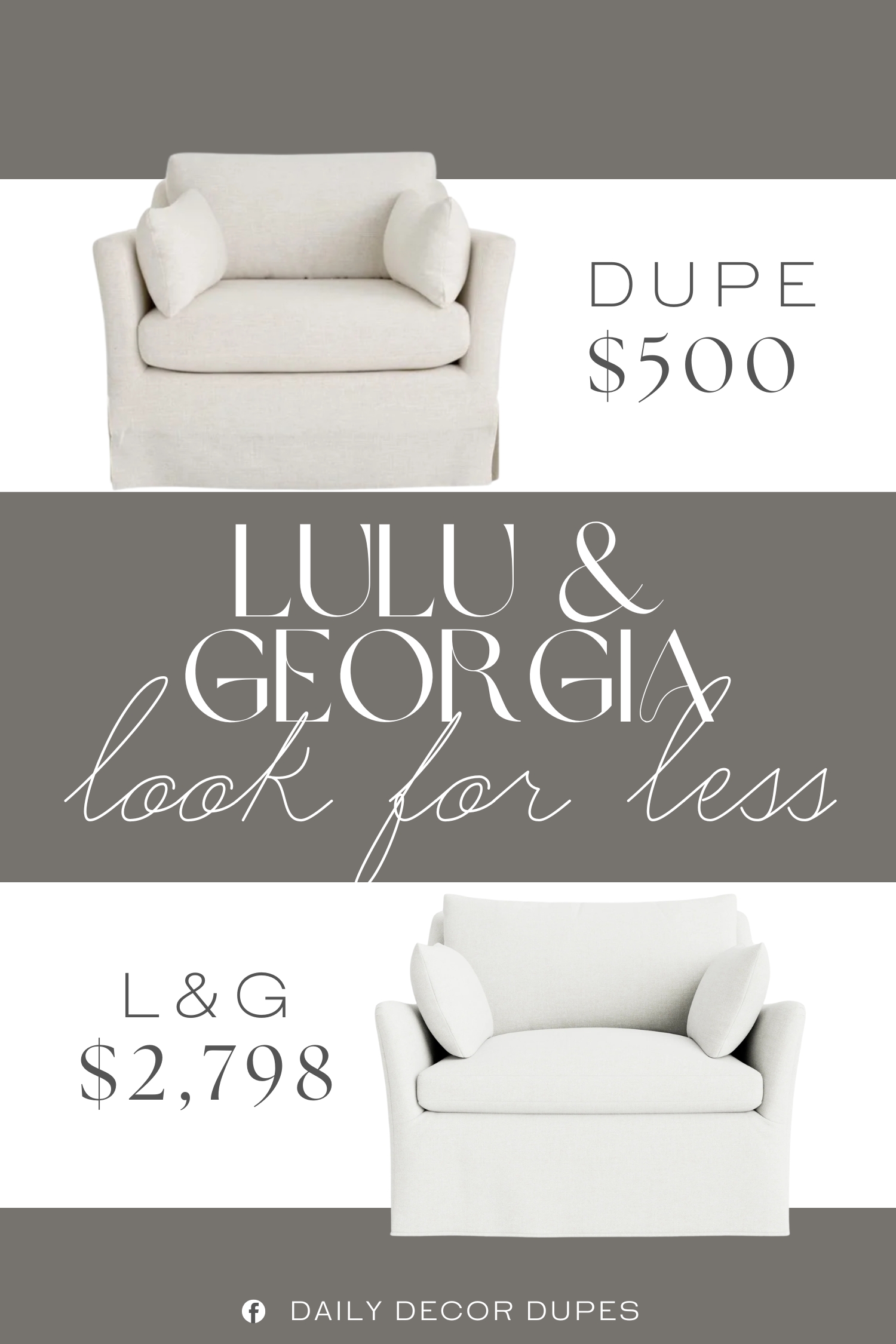 Lulu & Georgia Portola Slipcover Chair Dupe. Crafted with everyday usability in mind, the kiln dried solid wood frame and high-gauge sinuous sprint suspension offers sturdy, long-lasting support.