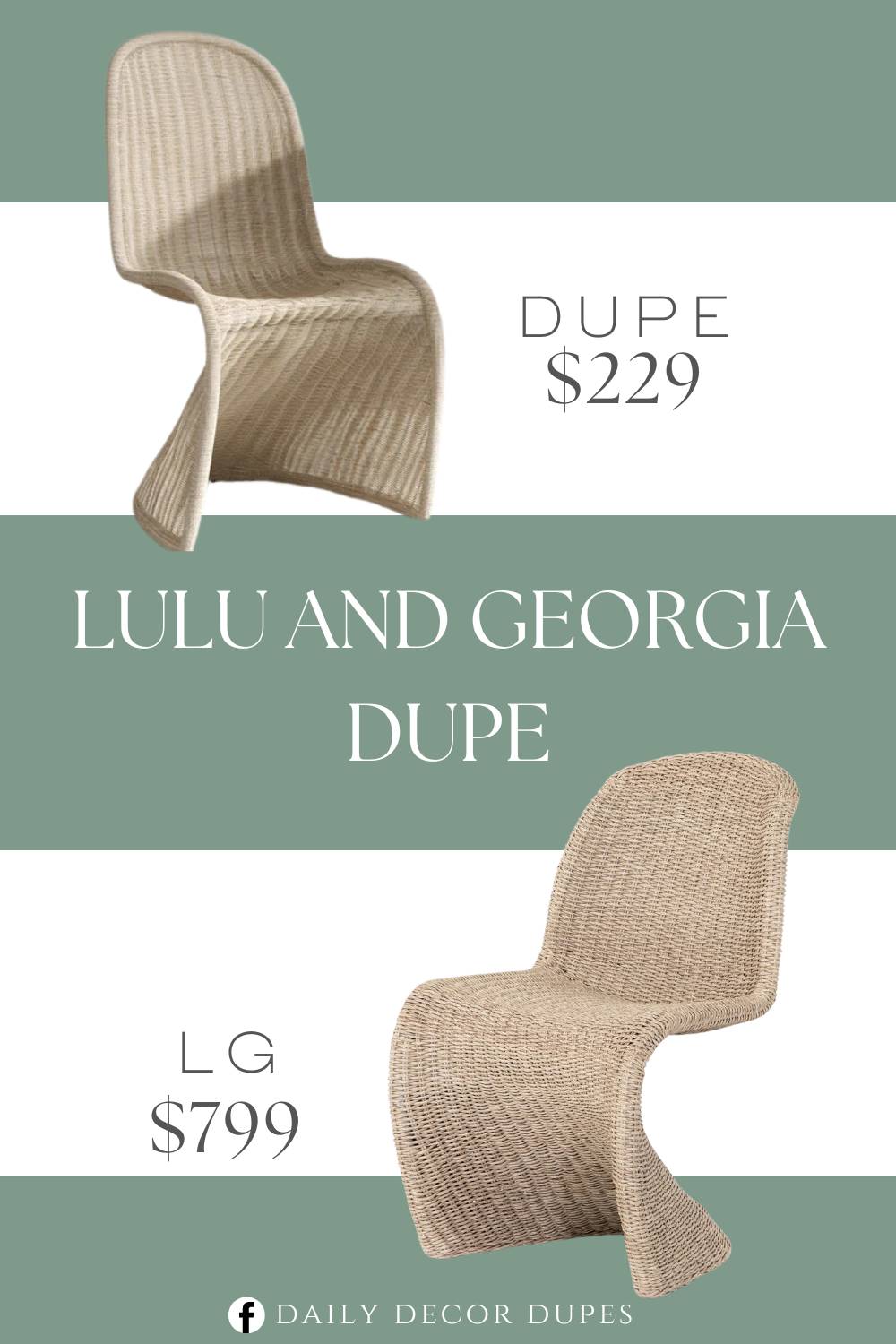 Lulu and Georgia Manila Indoor Outdoor Dining Chair Dupe. A gorgeous scoop seat recalls retro style and a wicker weave adds great texture. Overall dimension 35'' H X 19.2'' W X 26'' D.