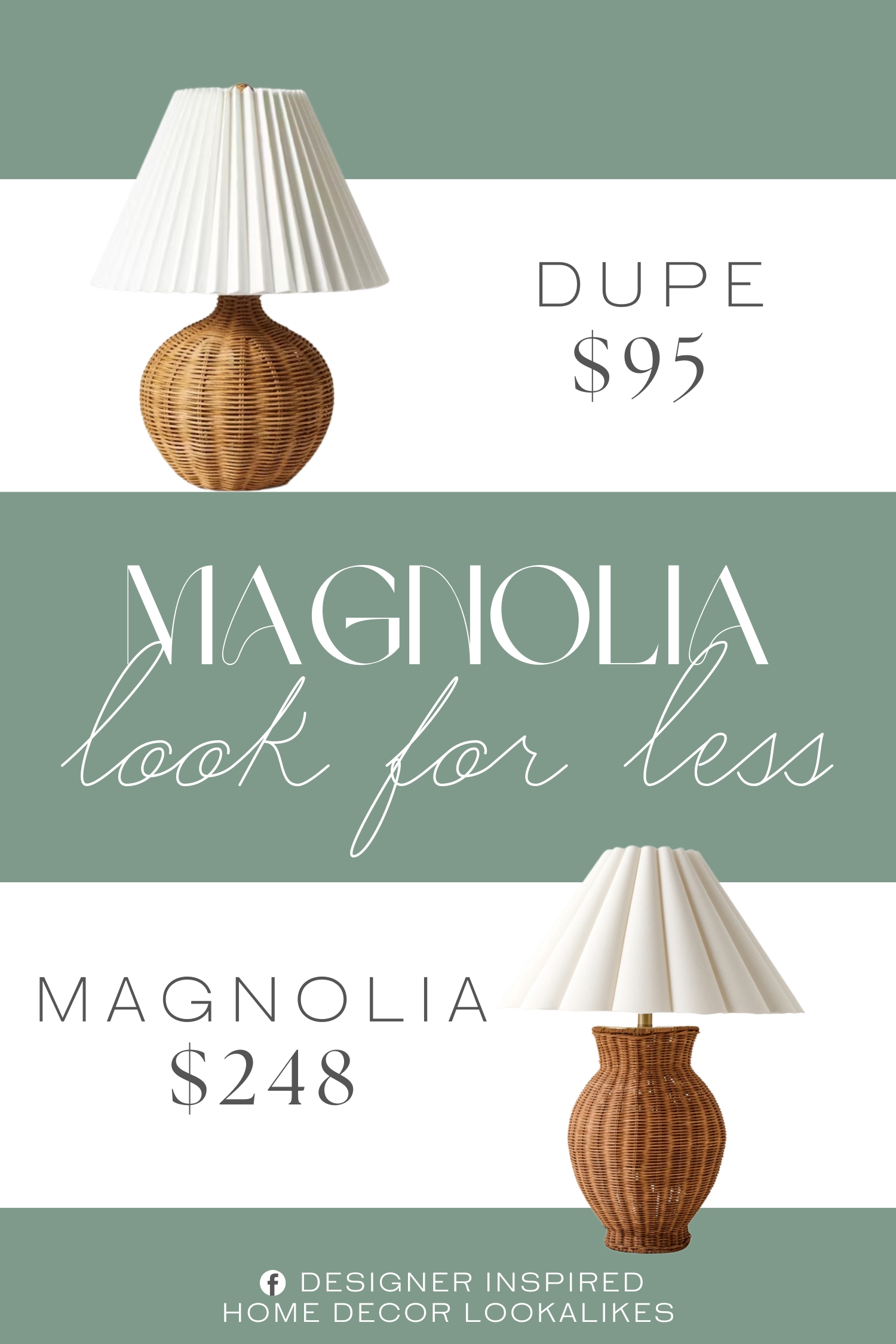 Magnolia Cassandra Rattan Table Lamp Dupe. This table lamp features a cream-colored woven rattan base with a pleated drum shade for a chic, textured look. The white shade diffuses light for a soft, ambient glow, while the one-way light setting with a simple on/off switch allows for easy operation