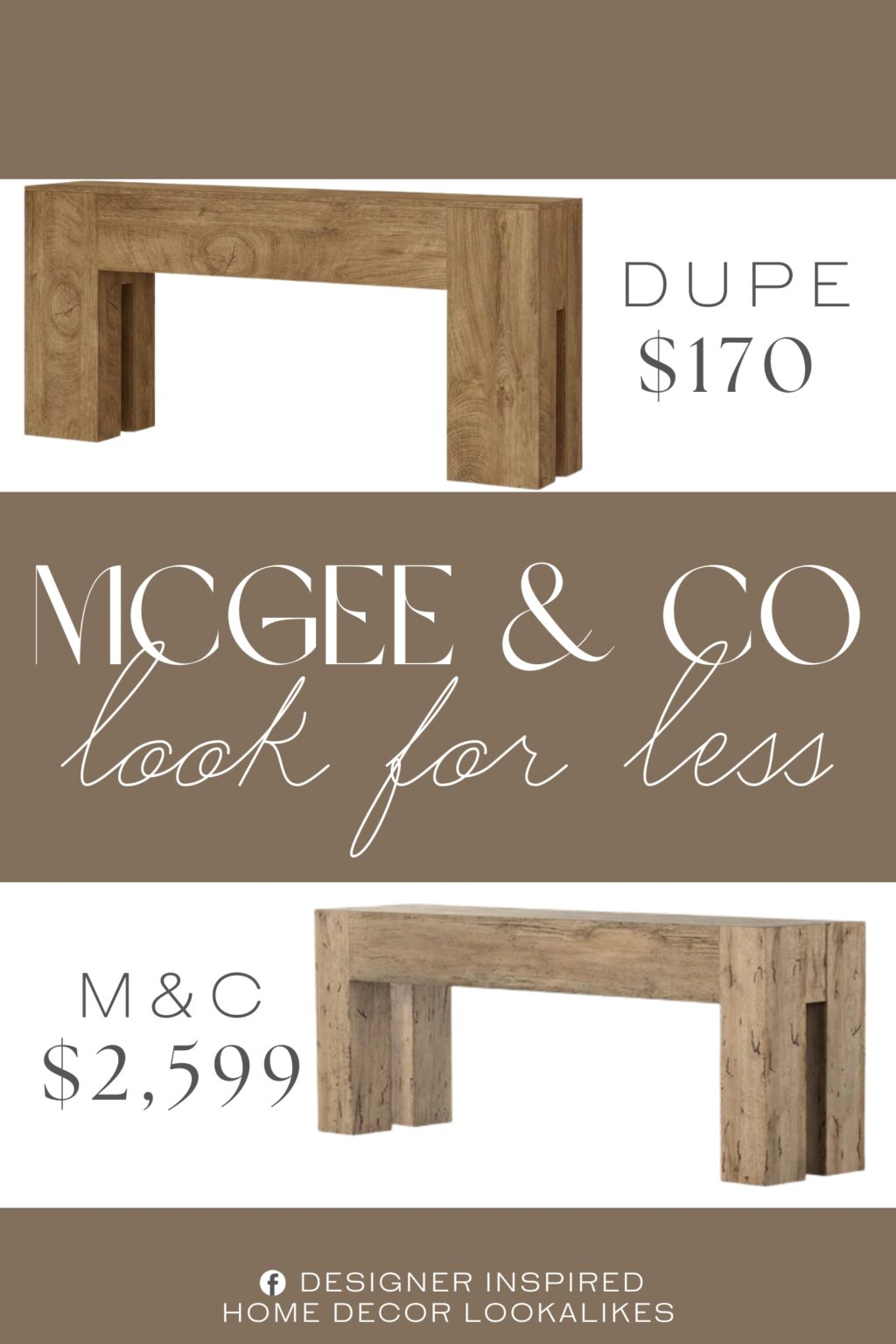 McGee & Co Marilla Console Table Dupe. Featuring premium MDF construction, this entryway table delivers lasting durability alongside elegant design. The reinforced structure supports up to 300 lb, ensuring practical utility without compromising style.