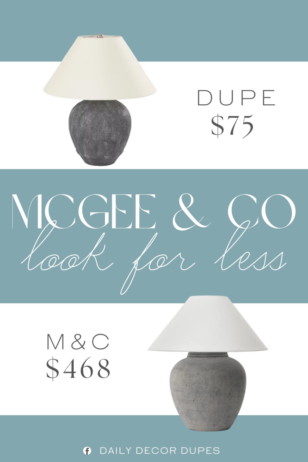 McGee & Co Montague Table Lamp Dupe. the ceramic table lamp shade is made of white linen, and the base is made of natural stone texture ceramic material, which is corrosion-resistant and moisture-resistant, the 2-are blended together to give the table lamp a more textured look and emits a softer and more uniform light, creating a comfortable light environment