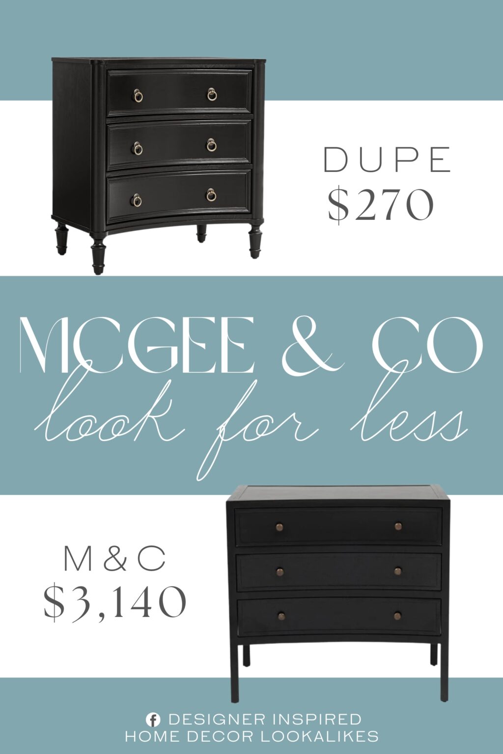 McGee & Co Pierre Double Nightstand Dupe. Crafted with solid wood legs for stability and a durable wood veneer surface, this end table offers lasting quality and style, blending strength and elegance for everyday living room furniture.