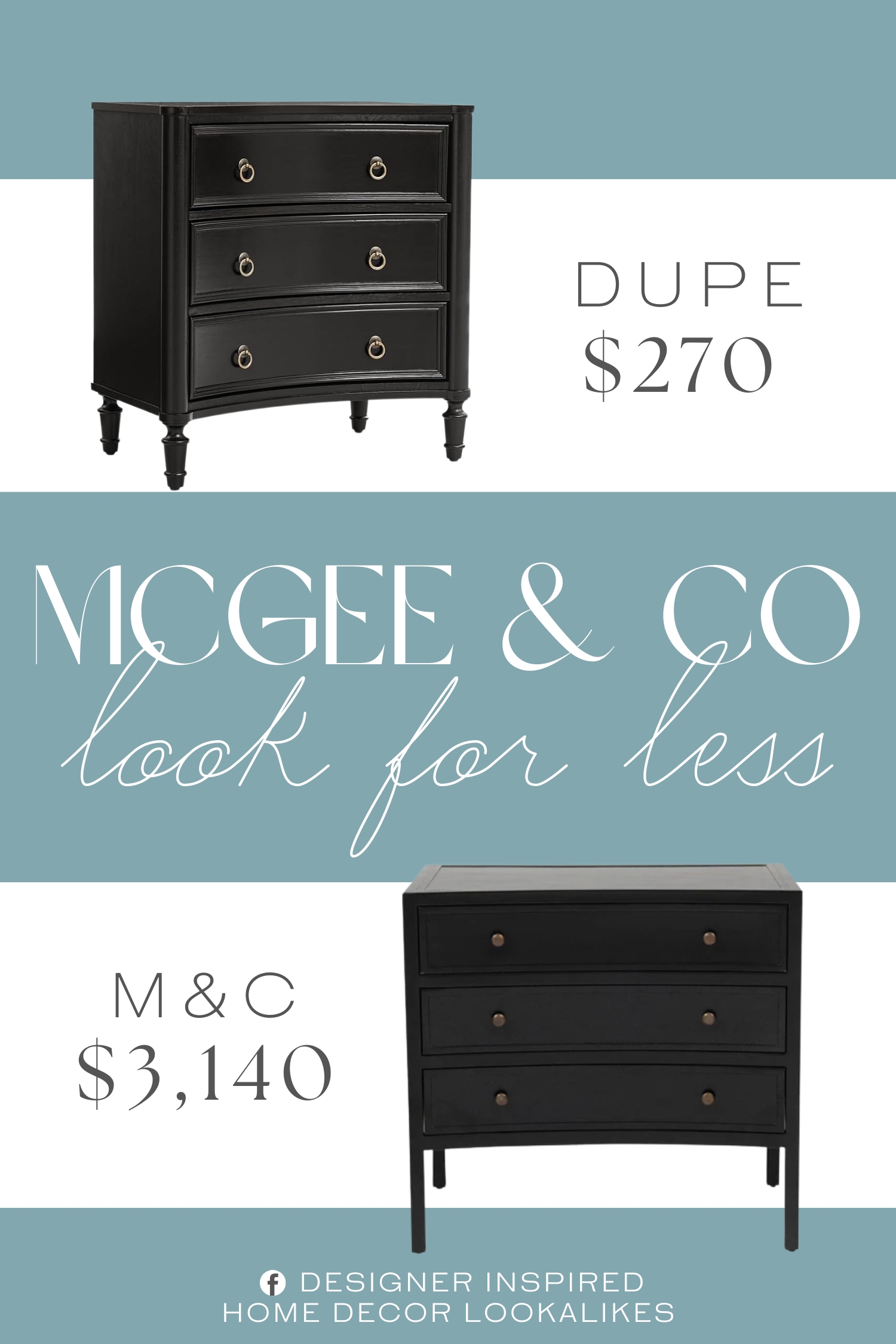 McGee & Co Pierre Double Nightstand Dupe. Crafted with solid wood legs for stability and a durable wood veneer surface, this end table offers lasting quality and style, blending strength and elegance for everyday living room furniture.