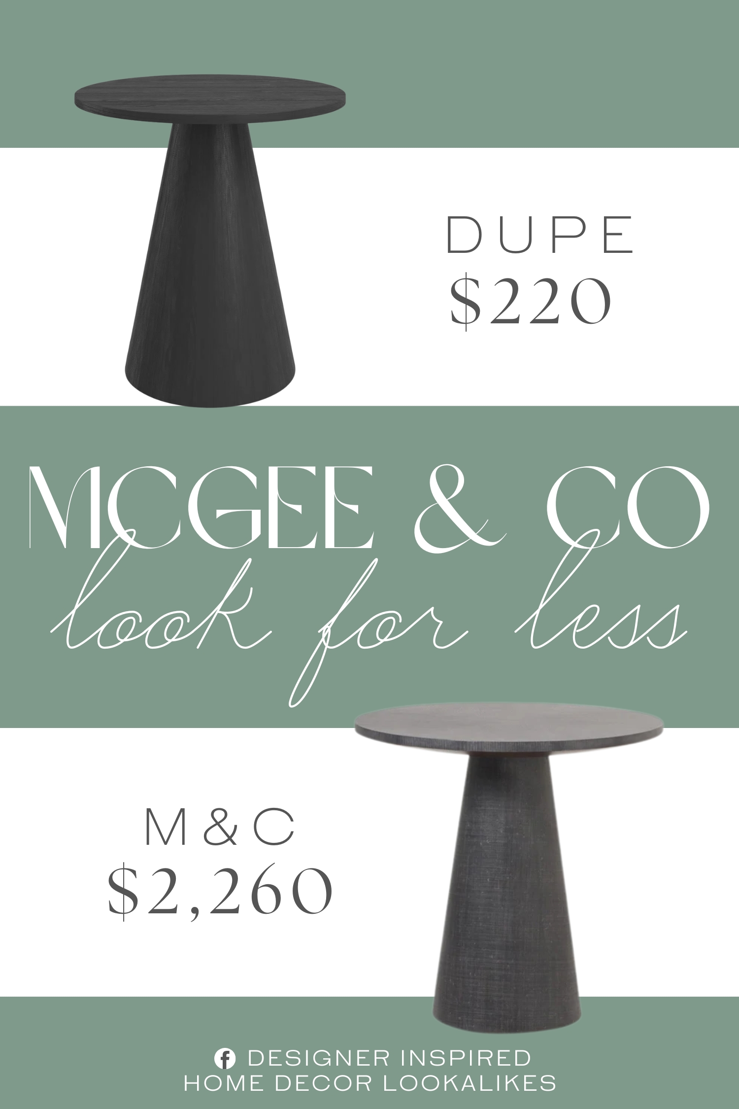 McGee & Co Sanderson Side Table Dupe. Crafted from engineered wood for a smooth and consistent surface.