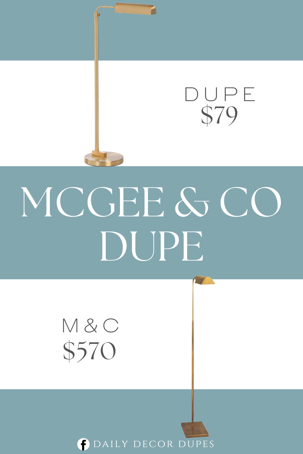 McGee & Co Studio Adjustable Floor Lamp Dupe. adjustable height, brushed brass finish, 360 degree swivel shade. Made from metal. lamp: 16in D x 60in H, 6.33ft cord length.