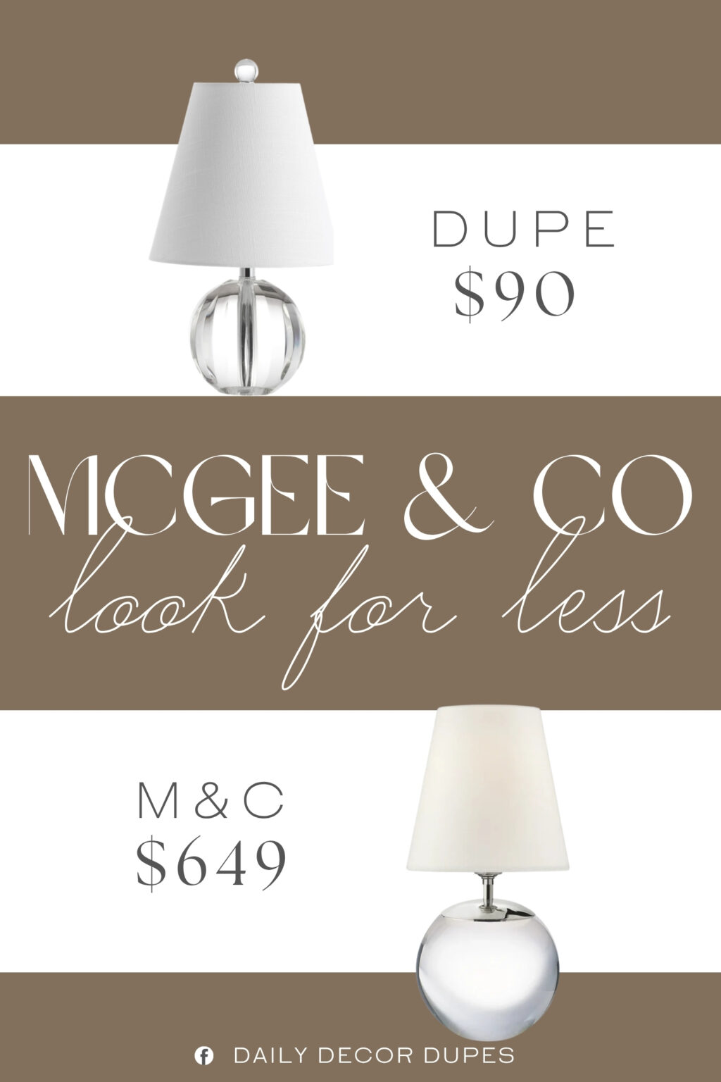 McGee & Co Terri Round Table Lamp Dupe. Beautiful to display or easy to conceal: the cord is wrapped in black silk. This stylish table lamp is perfect for a reading nook or bedside table.
